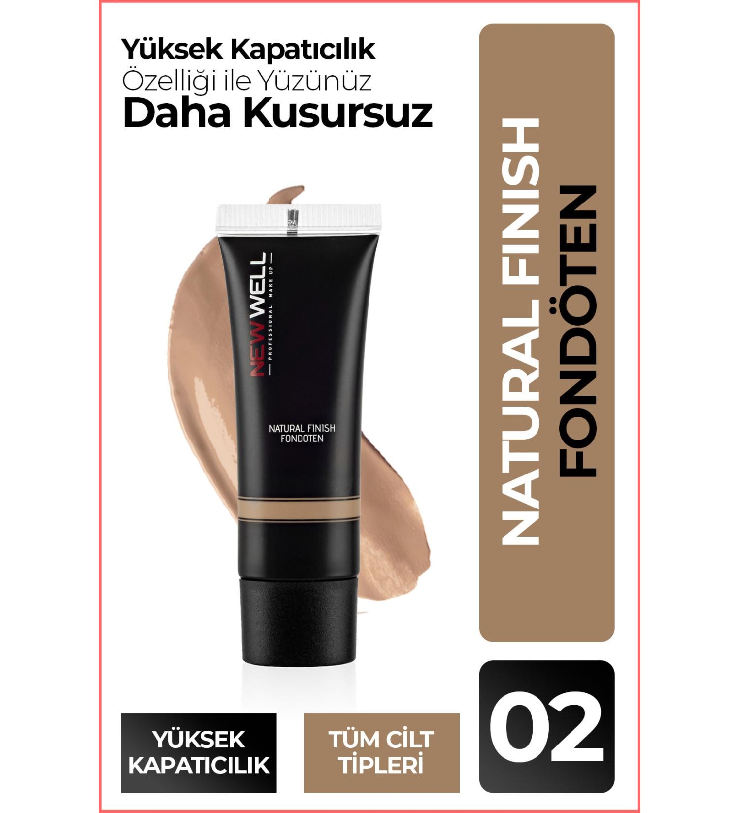 New Well Natural Finish Foundation No 02 - Buy Online on GoSupps.com