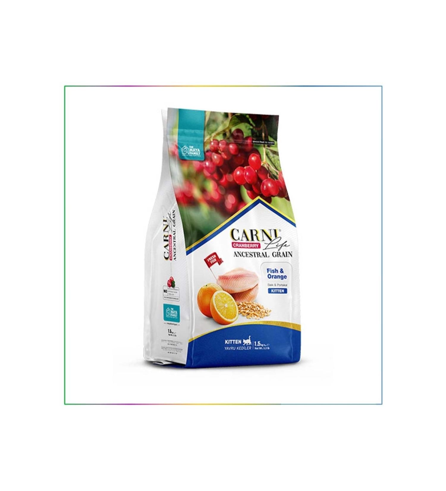 my accessory Carni Life Cranberry Fish and Orange Kitten Food 1.5 Kg