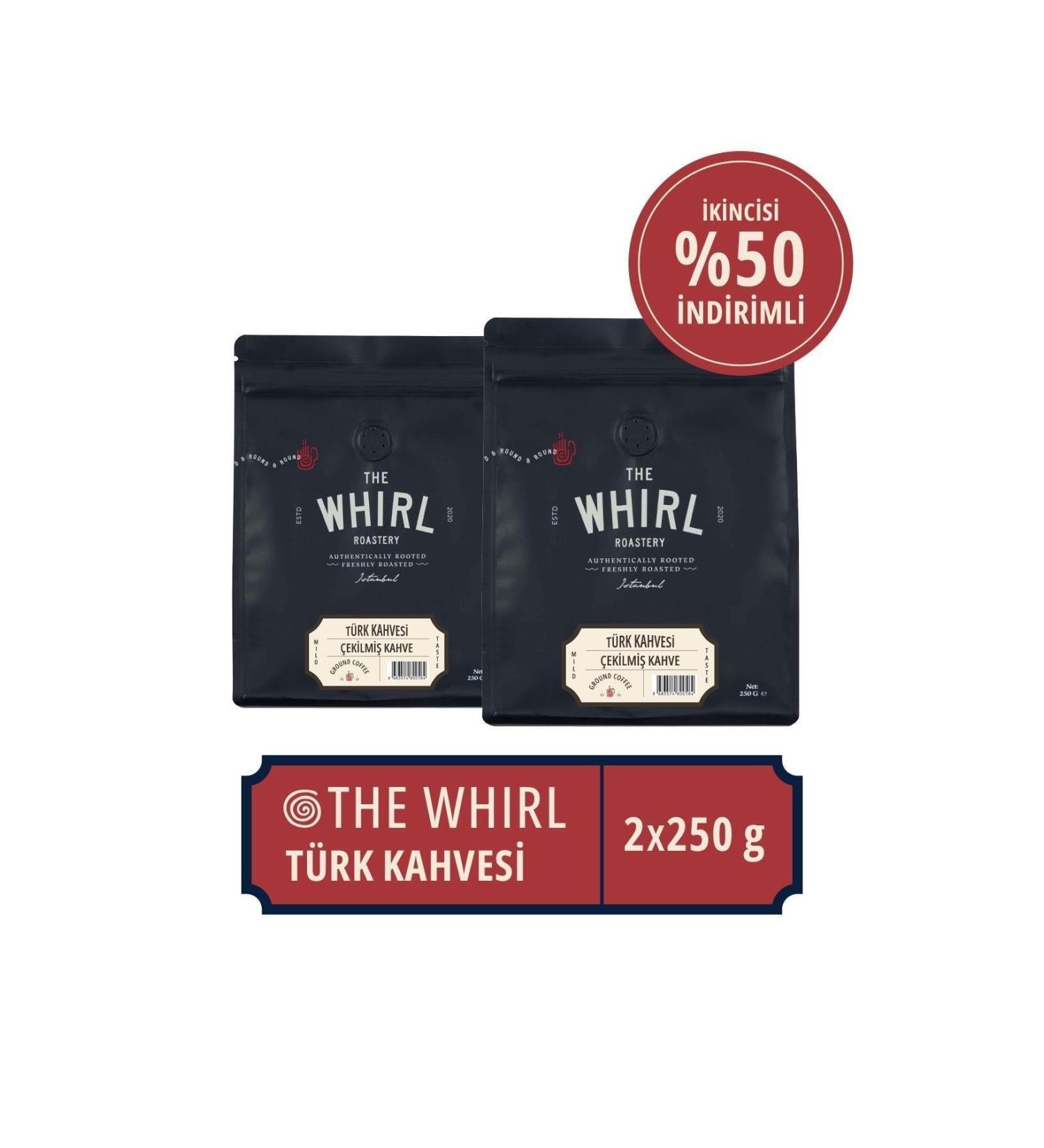 The Whirl Ground Turkish Coffee 2.P 250 Gr X 2 Pieces