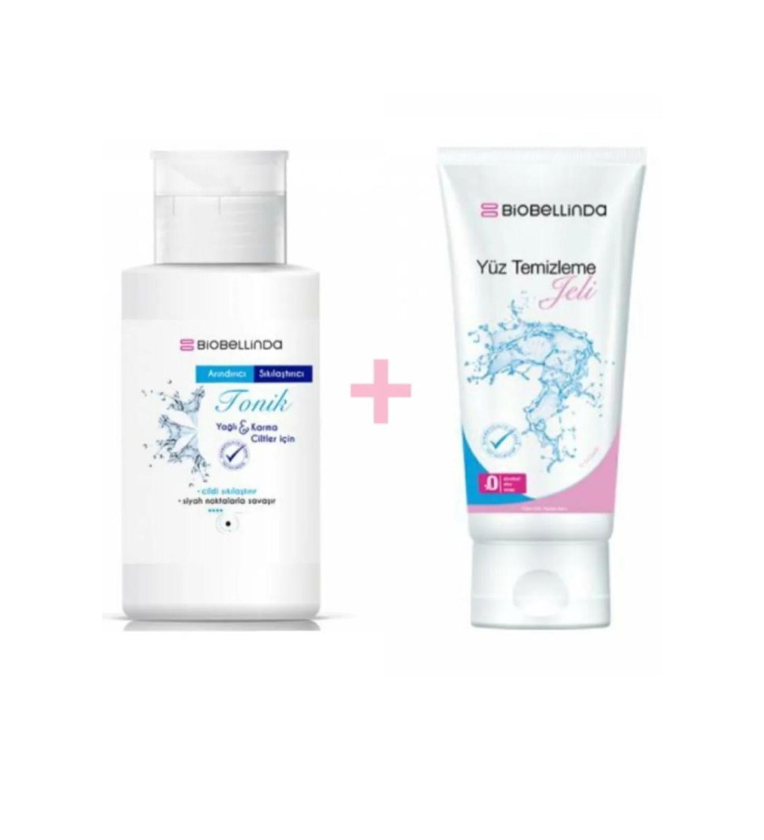 BioBellinda Purifying Firming Tonic 200 Ml + Facial Cleansing Gel 200 Ml - Buy Online on GoSupps.com