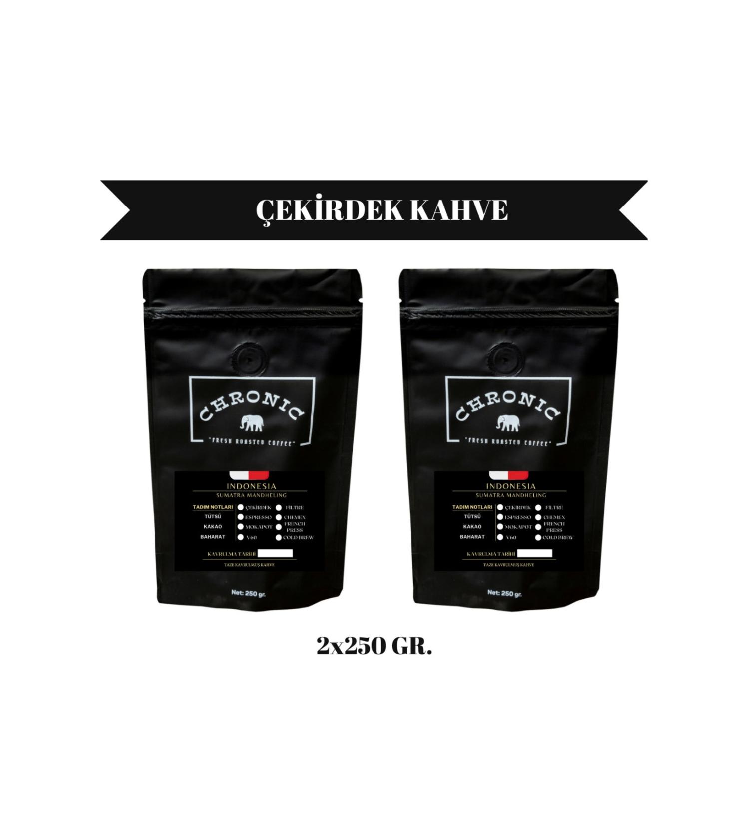 CHRONIC COFFEE Coffee Beans Indonesia (sumatra) (2x250 Gr.)