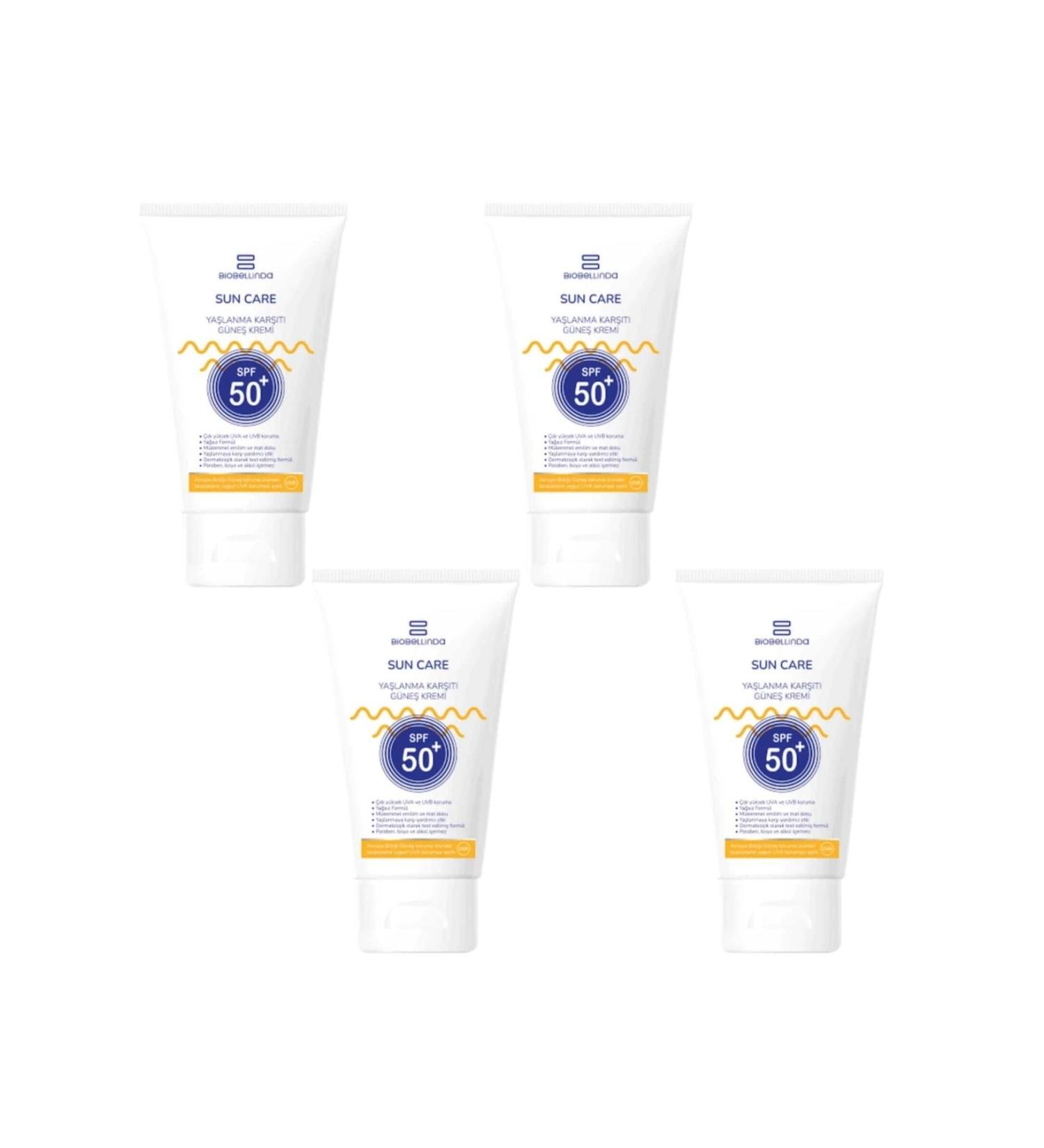 BioBellinda Anti-Aging & Anti-Spot Sun Cream +50 Spf 50 Ml X4