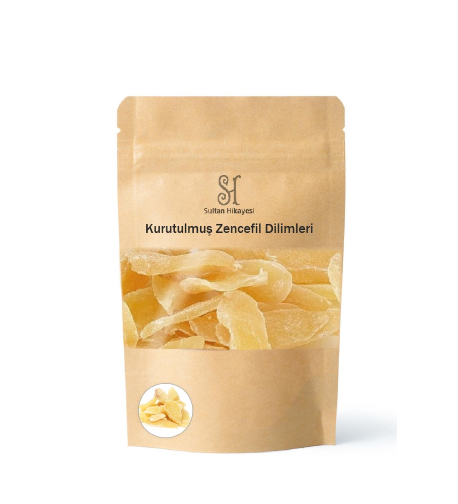 Sultan Story Dried Ginger Slices With Sugar 0 Natural 100 Gr