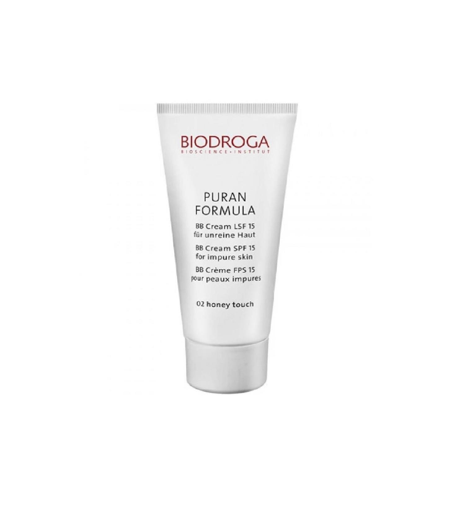 Biodroga BB Cream 02 Honey 40 Ml with 15 Protection Factor for Problematic Skin