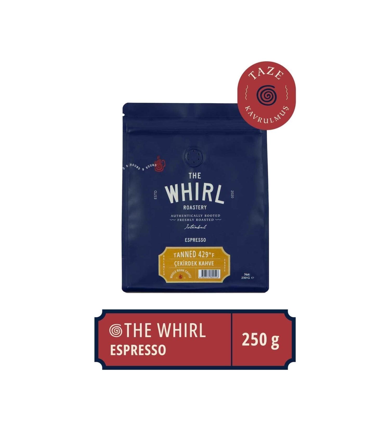 The Whirl Espresso Tanned 429 f Coffee Beans 250 gr - Buy Online on GoSupps.com