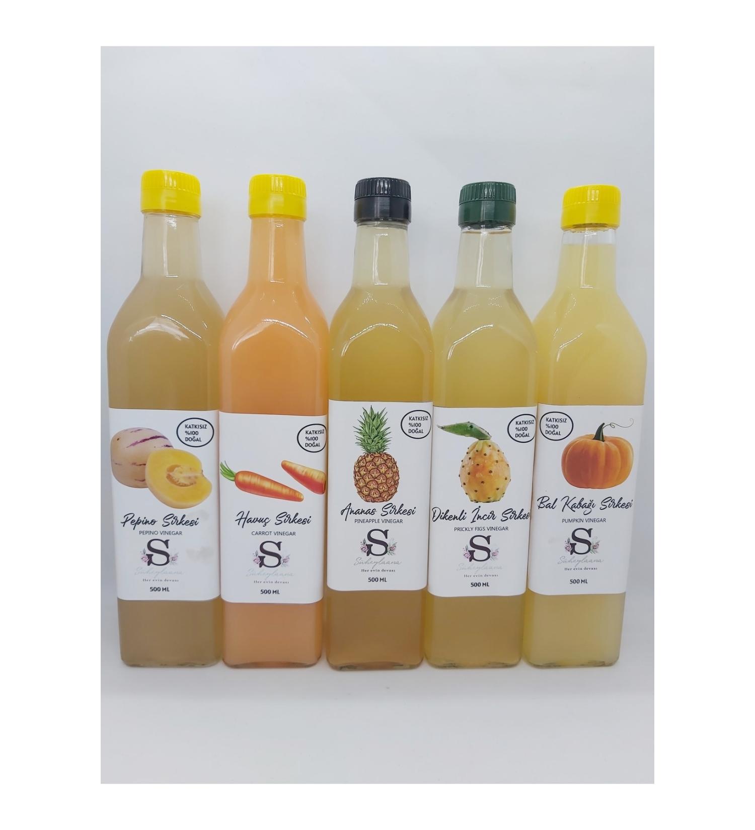 Suheylaana Pineapple - Prickly Pear - Pumpkin - Carrot - Pepino Vinegar 500 ml