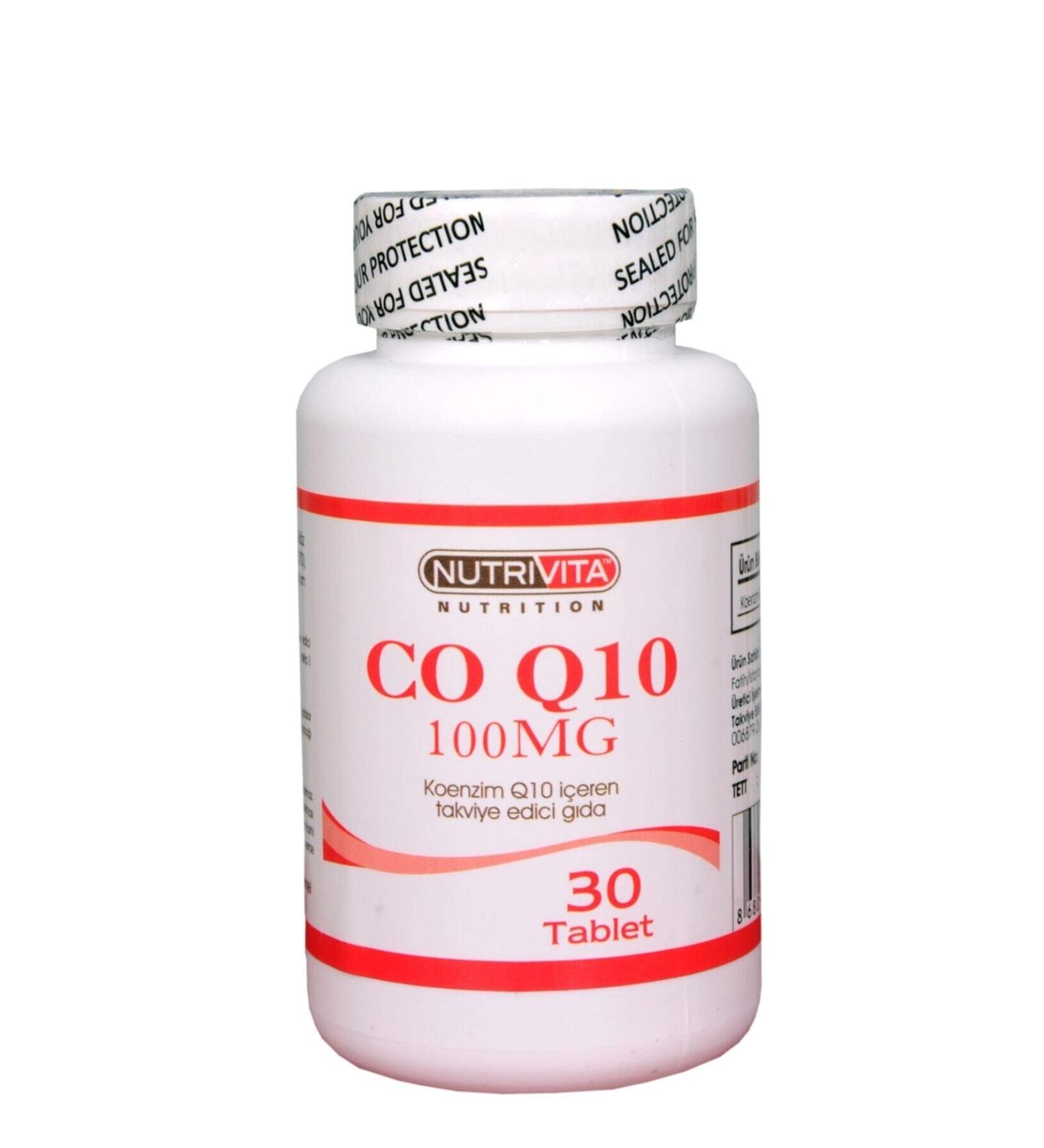 Nutrivita Nutrition Coenzyme Q10 100 Mg 30 Tablets