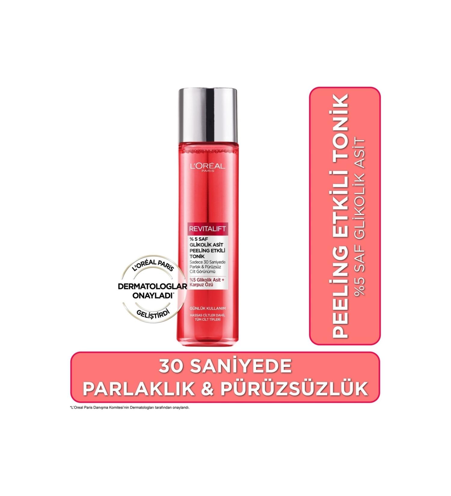 L'Oreal Paris L'or al Paris Revitalift %5 Pure Glycolic Acid Peeling Toner - Buy Online on GoSupps.com