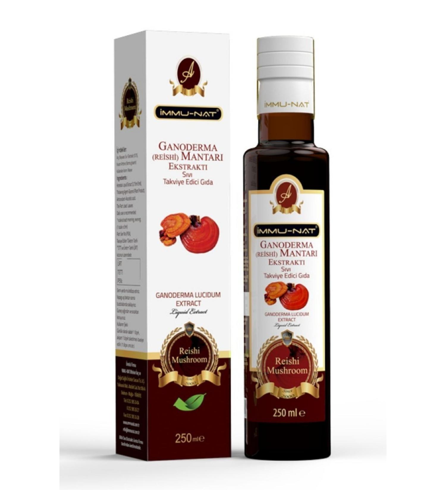 Immu-Nat Ganoderma (reishi) Mushroom Extract 250 ml
