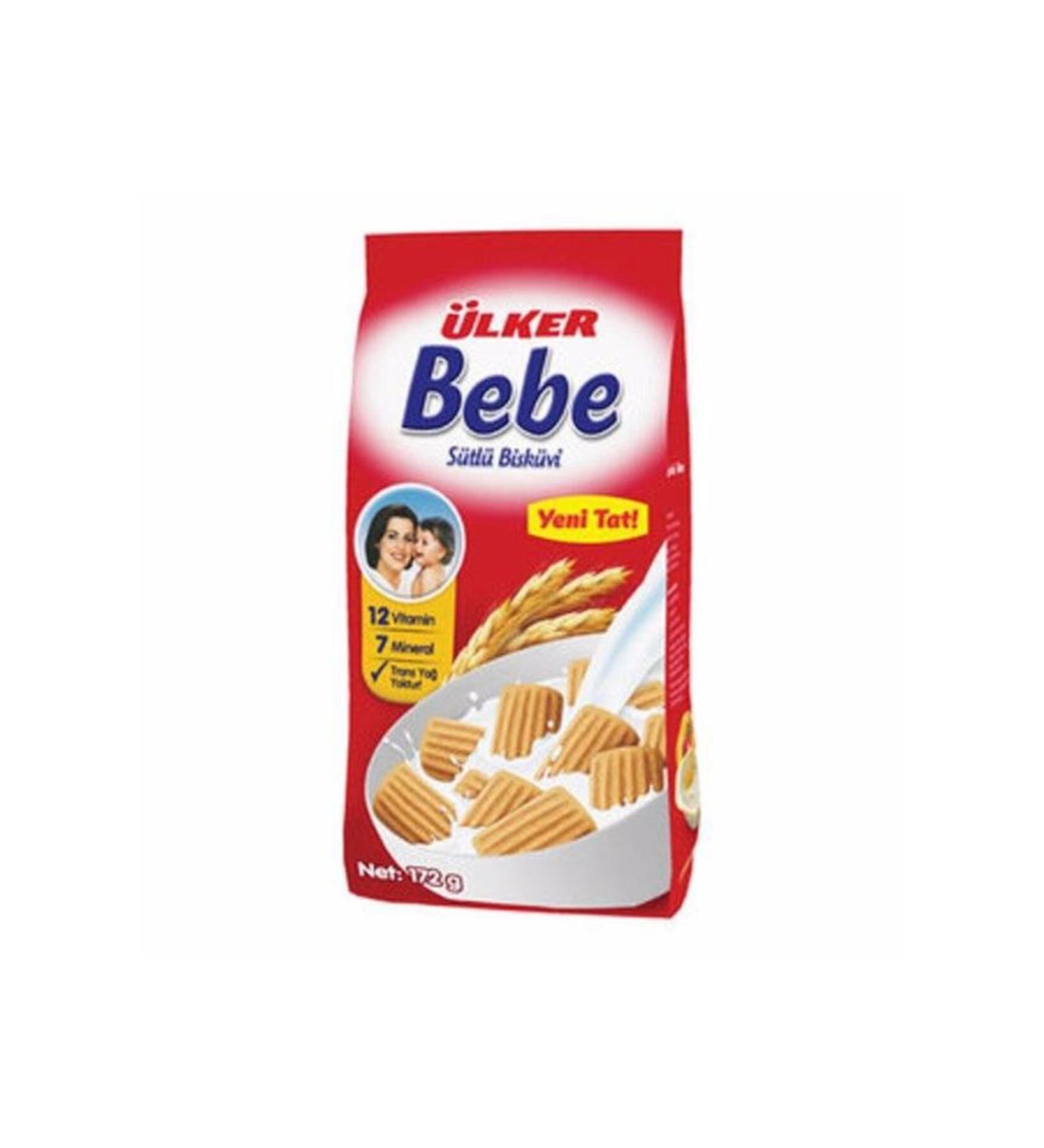 Ulker Milk Baby Biscuits 172 Gr X 6 Pieces