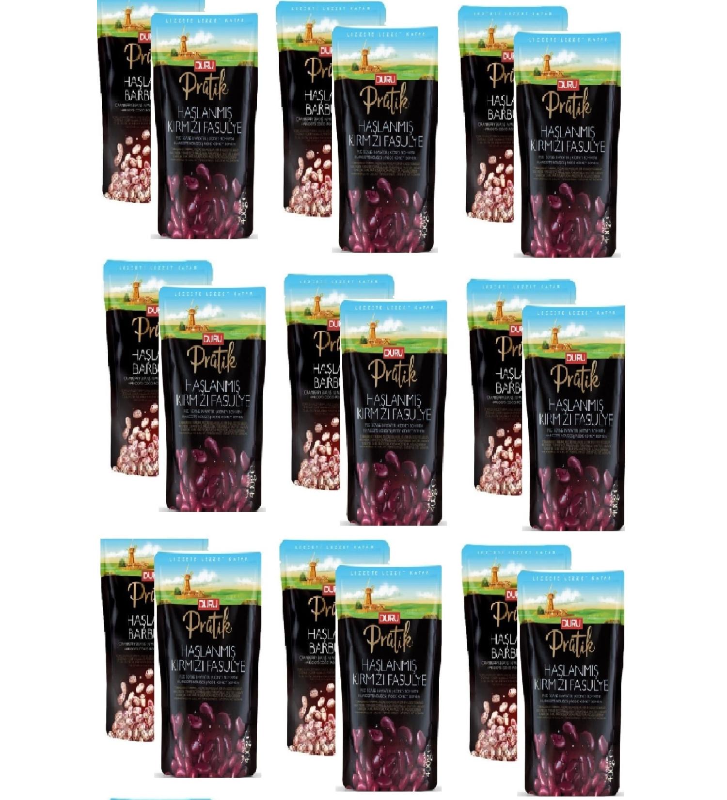 Duru Practical Boiled Kidney Beans 400 Gr X 9 Pieces Practical Boiled Red Beans 400 Gr X 9 Pieces