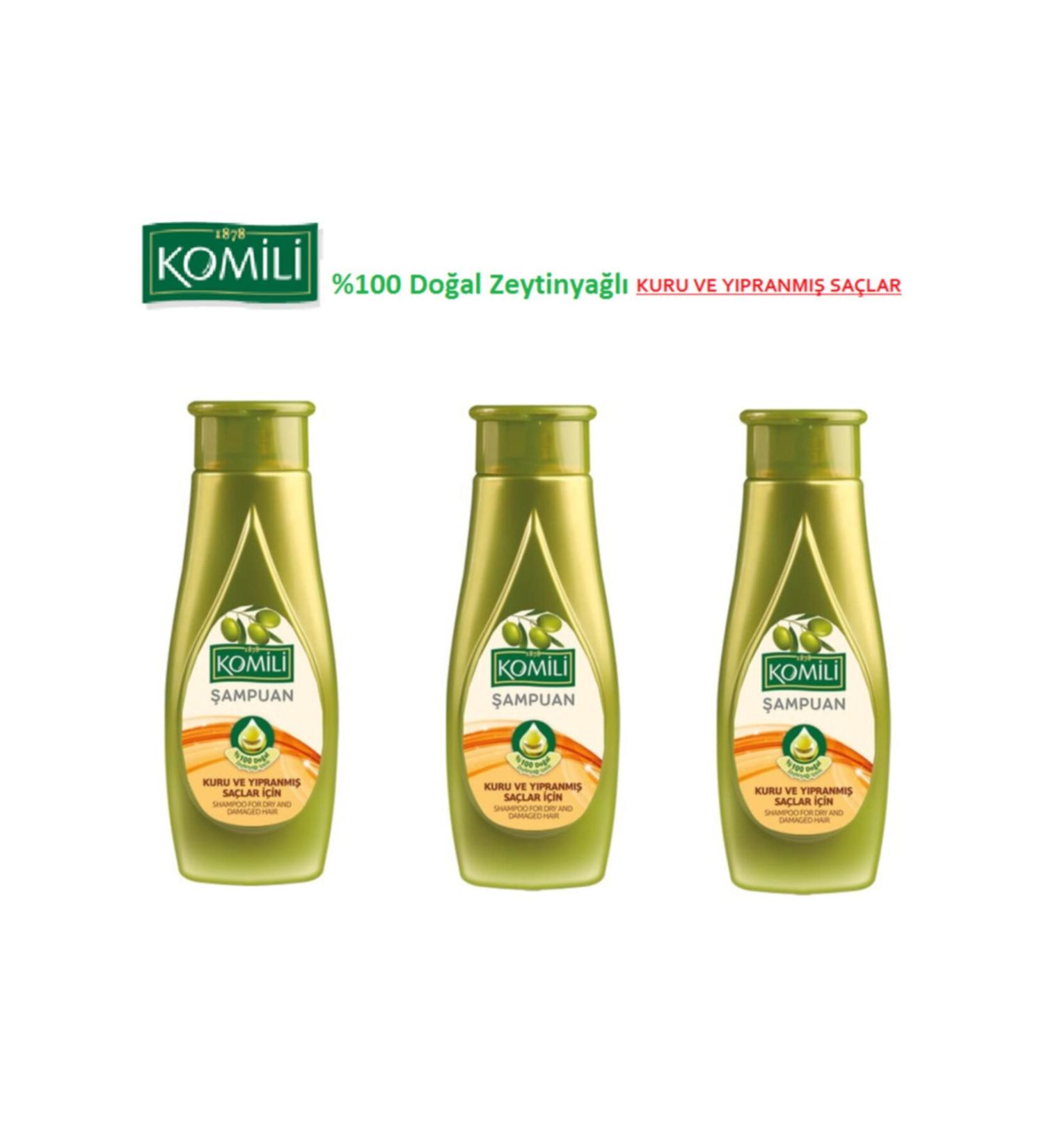Komili Shampoo For Dry And Damaged Hair 500 ml X 3 Pieces