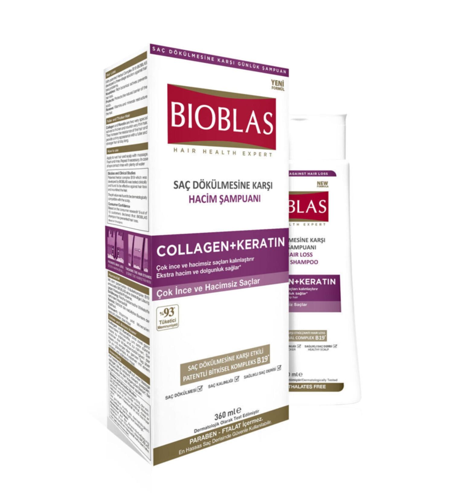 Bioblas Bioblas Collagen+Keratin Shampoo 360 ml