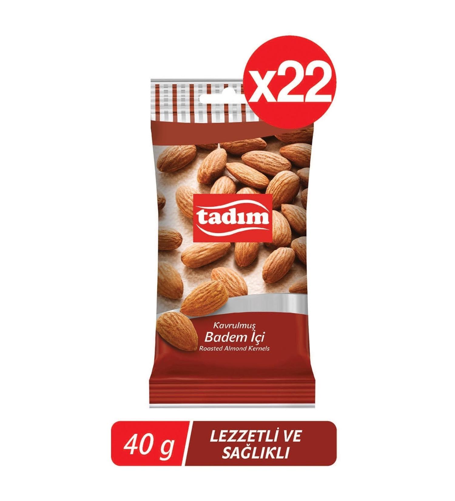 Tad m Almond Kernels 40gr 22 Pack