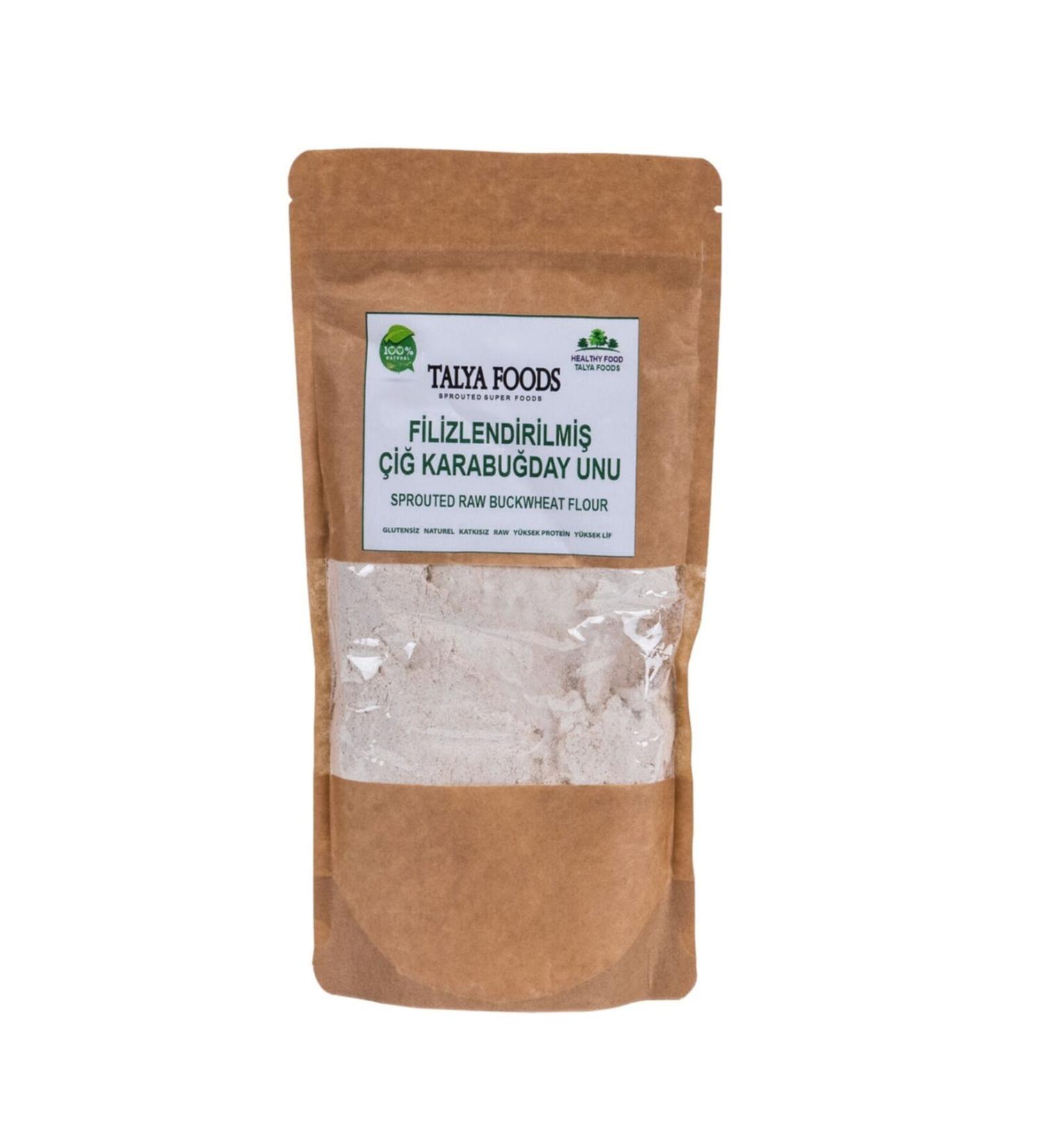 TALYA FOODS Sprouted Raw Buckwheat Flour 500 gr