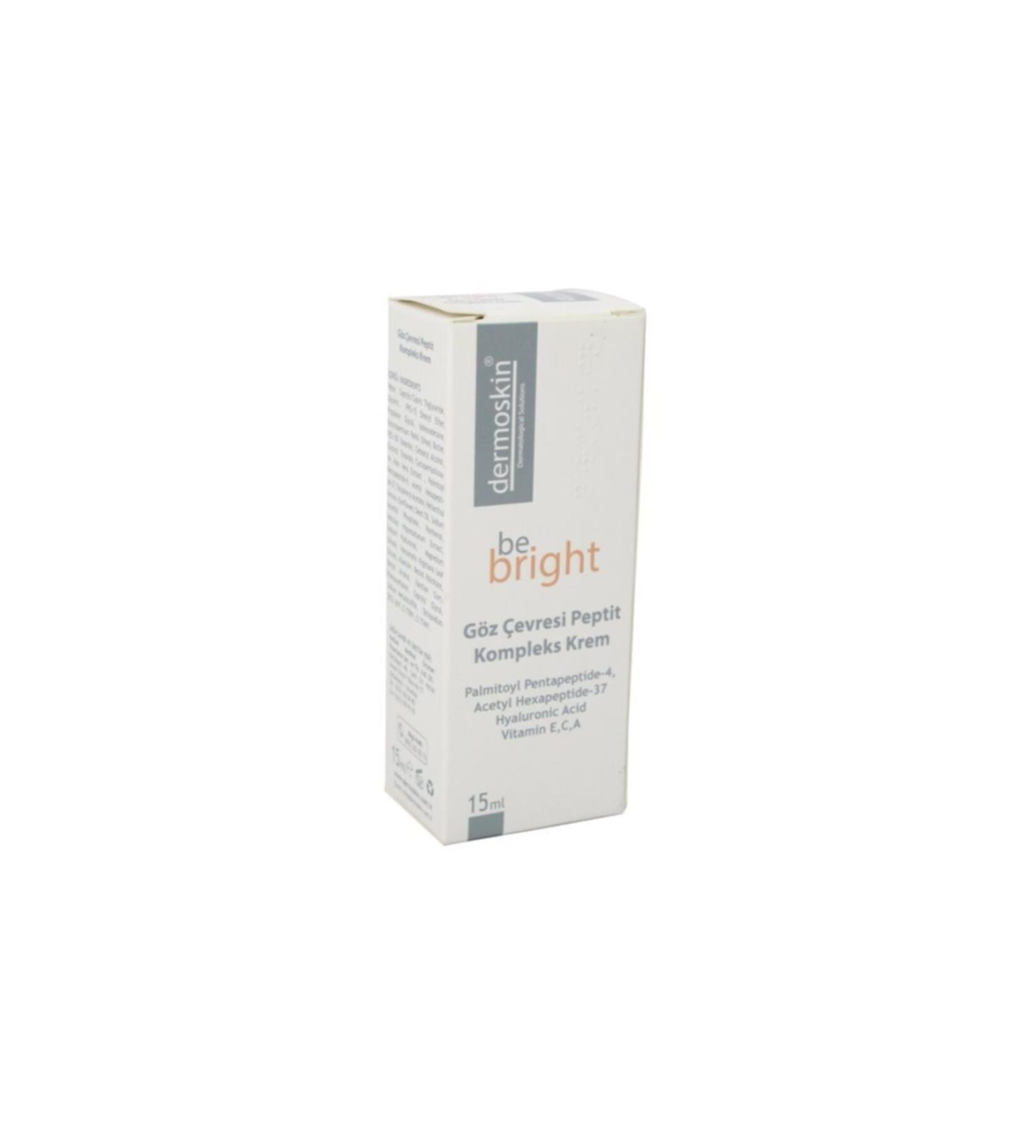 Dermoskin Be Bright Eye Contour Peptide Complex Cream 15 Ml