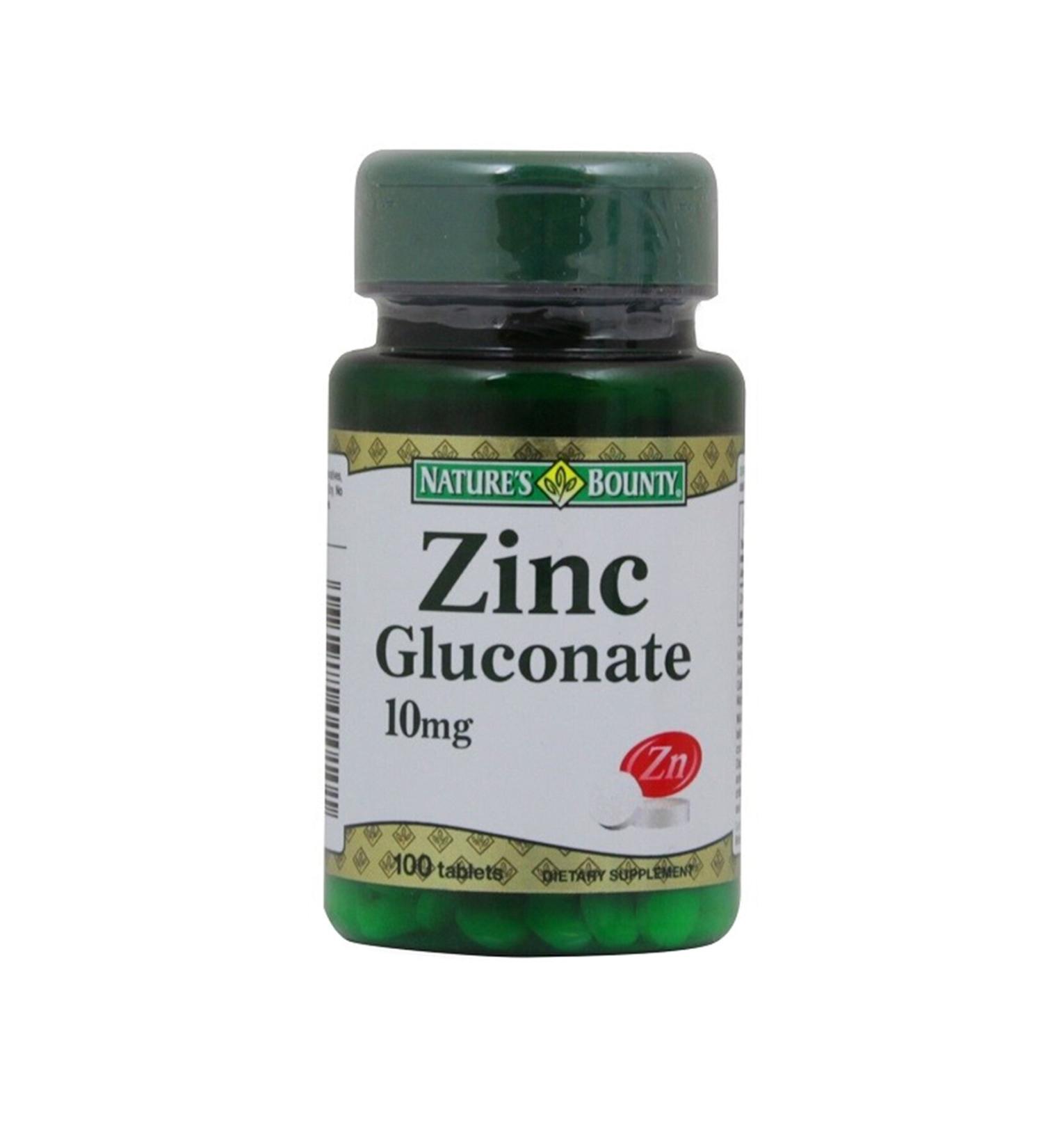 Natures Bounty Zinc Gluconate 10 Mg 100 Tablets