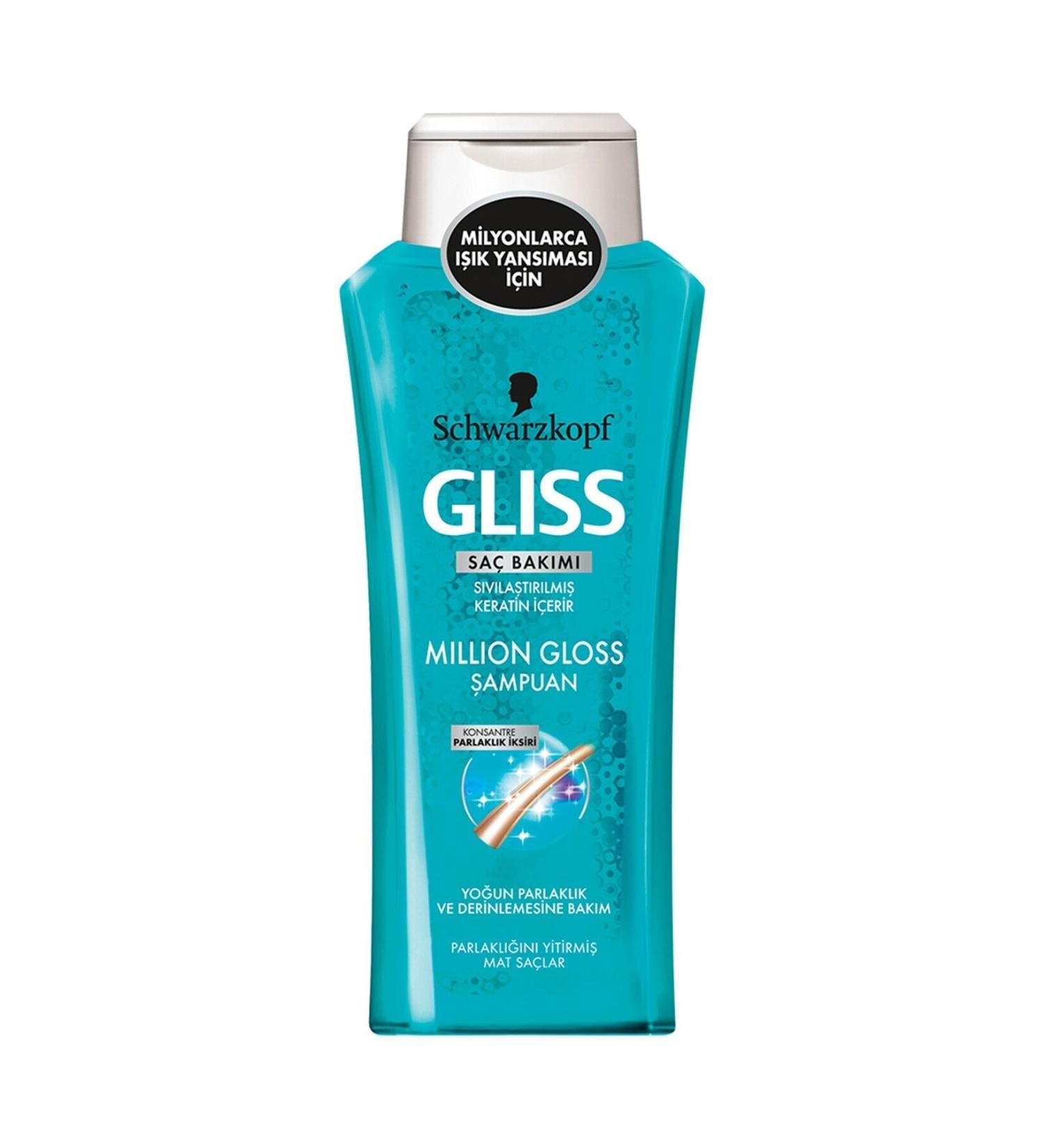 Gliss Million Shampoo for Dull Hair That Has Lost Its Shine 400 ml