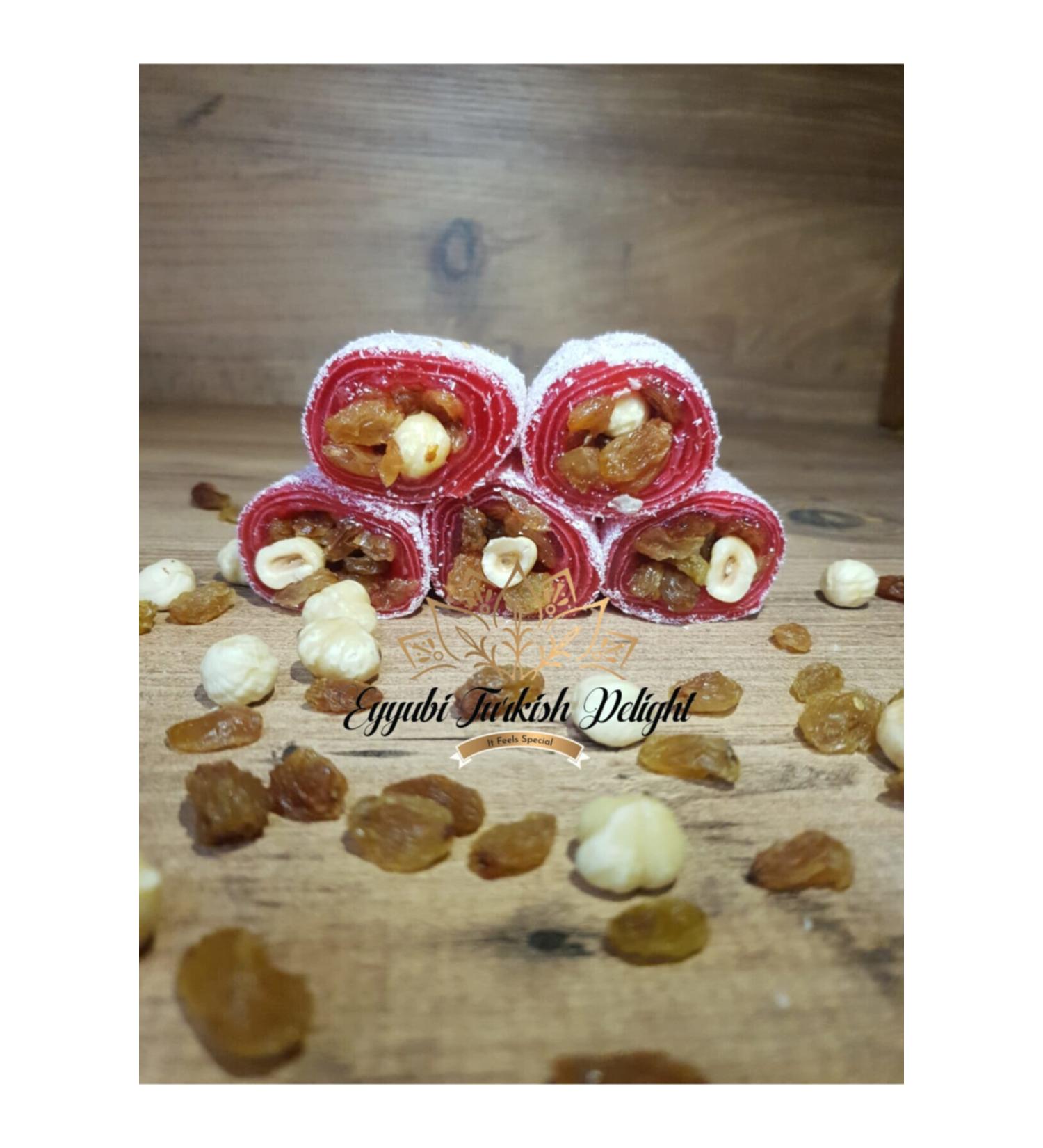 Eyyubi Turkish Delight Special Sour Strawberry Turkish Delight 1 Kg