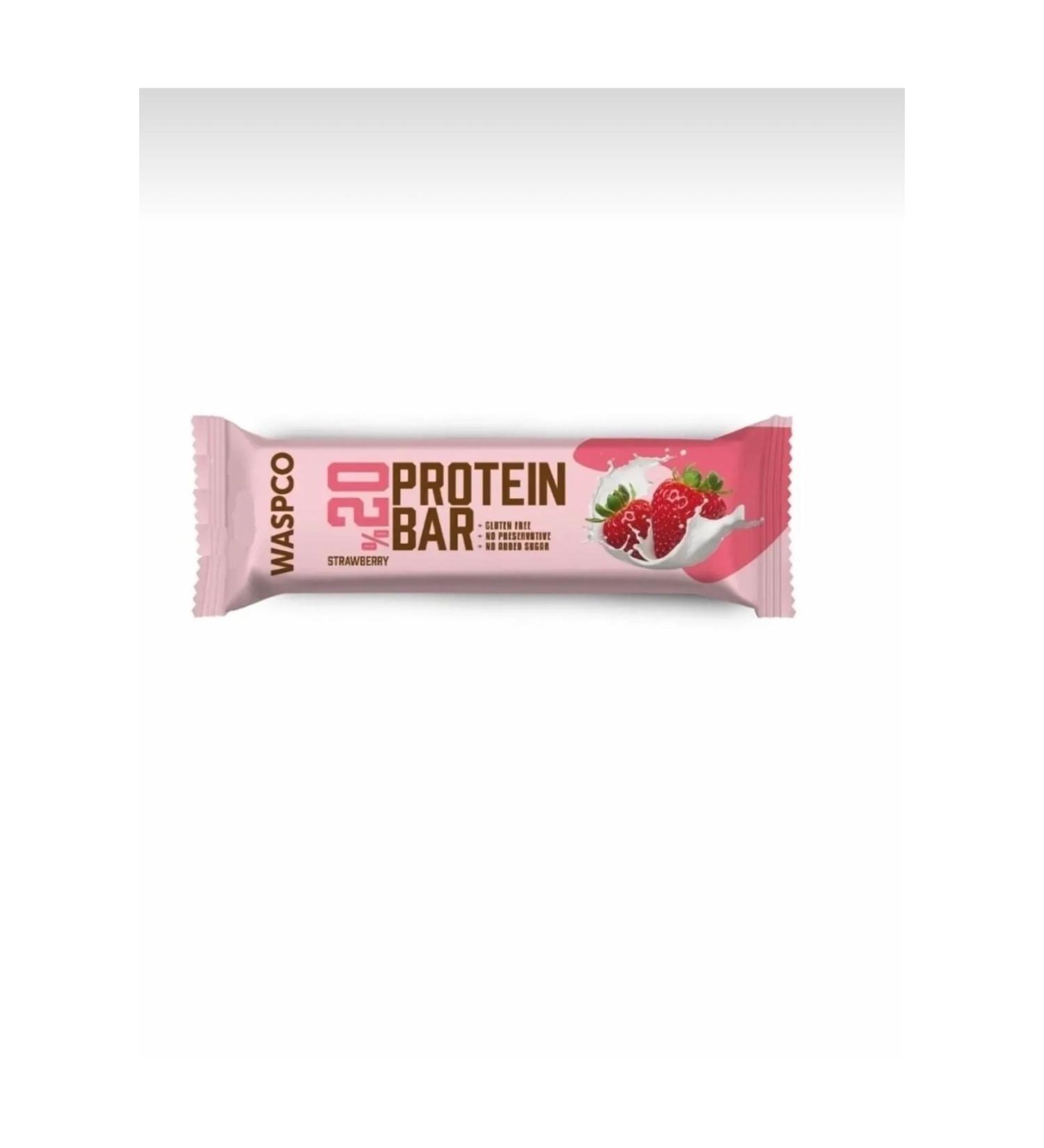 Waspco Strawberry Protein Bar 40 Gr X 6 Pieces