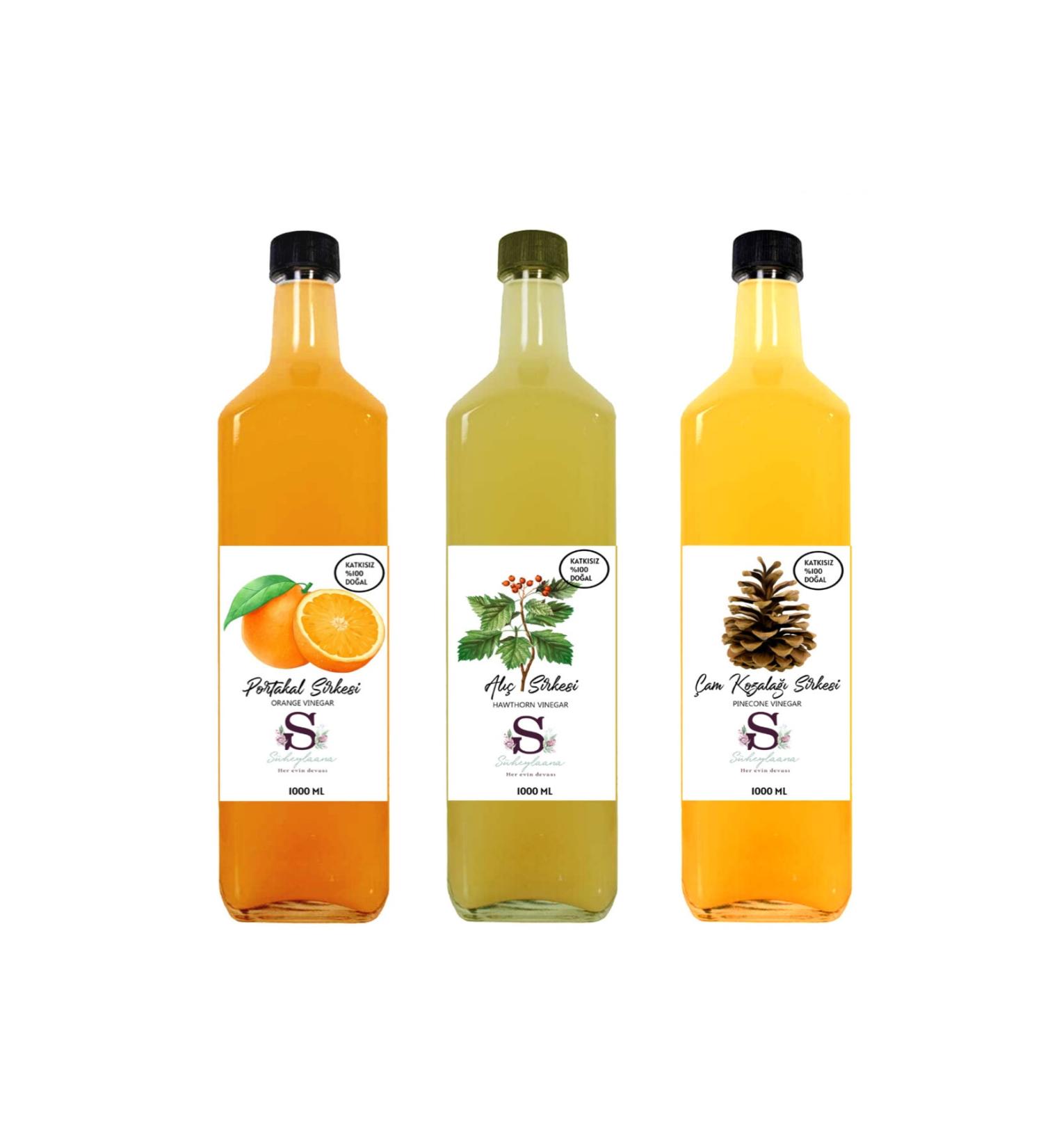 S heylaana Natural Orange Hawthorn and Pine Cone Vinegar 1000 Ml