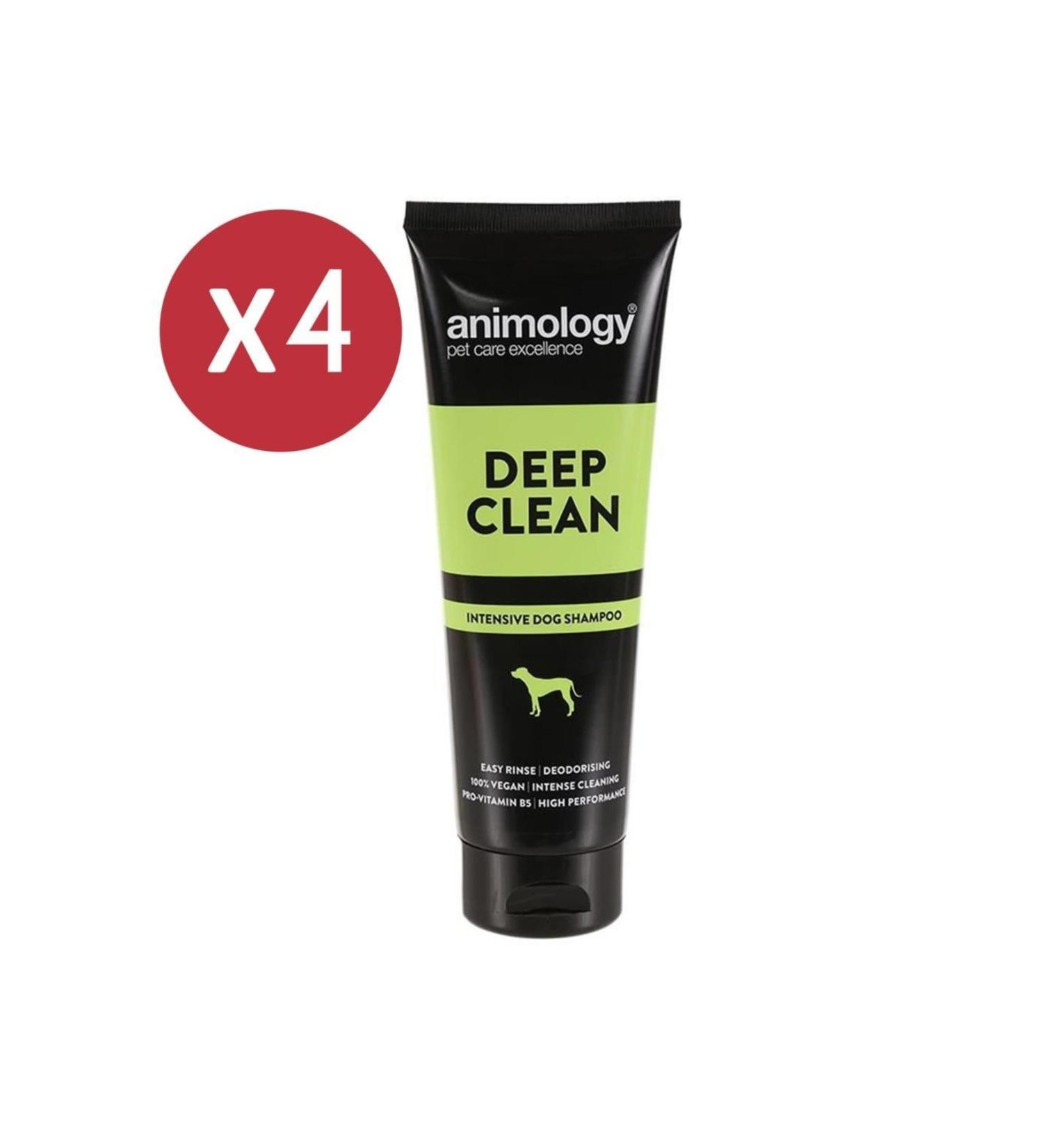 Animology Deep Clean Dog Shampoo 4x250 Ml