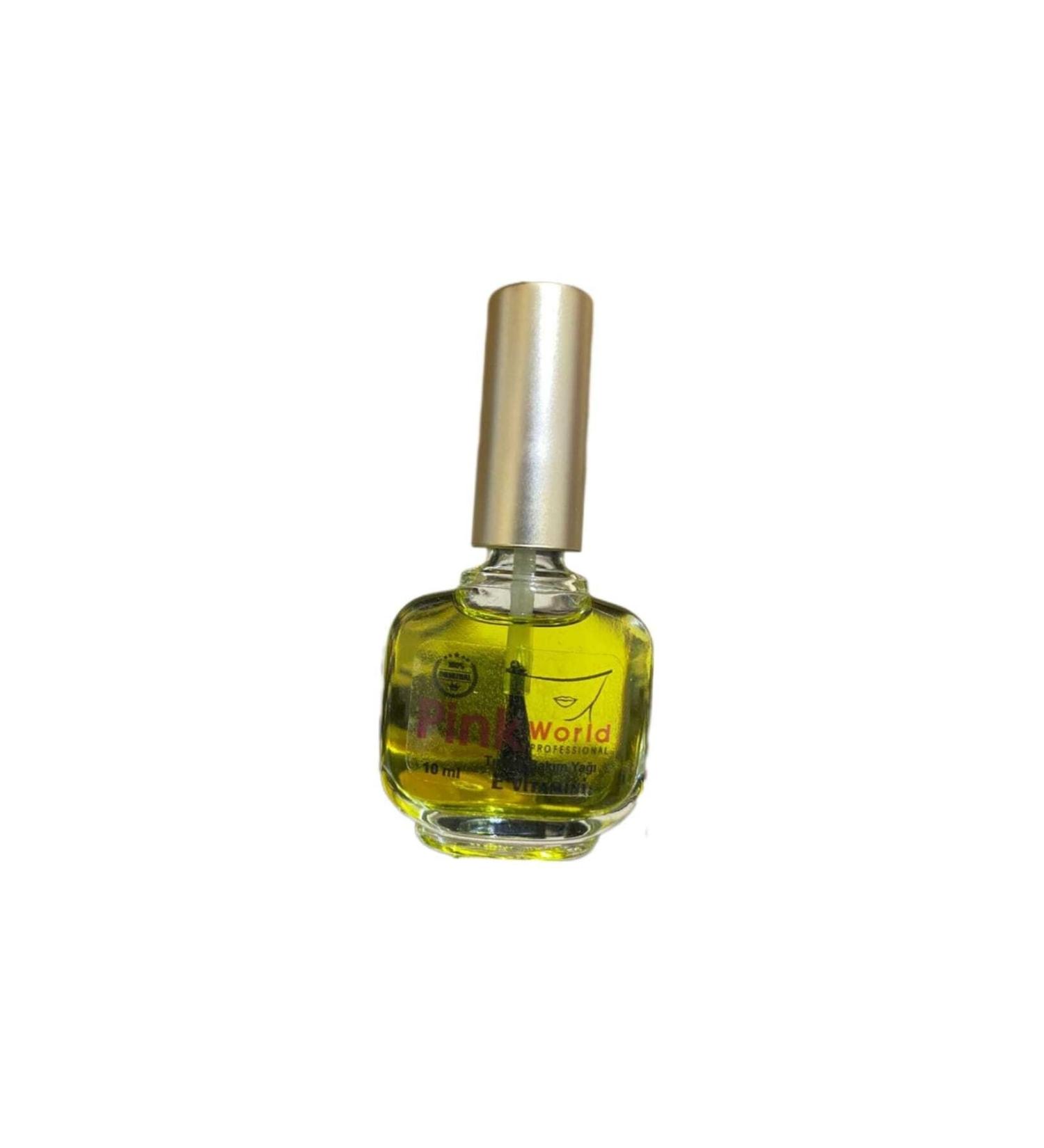 Pink world Nail and Cuticle Care Oil with Vitamin E 10ml Lemon Scent