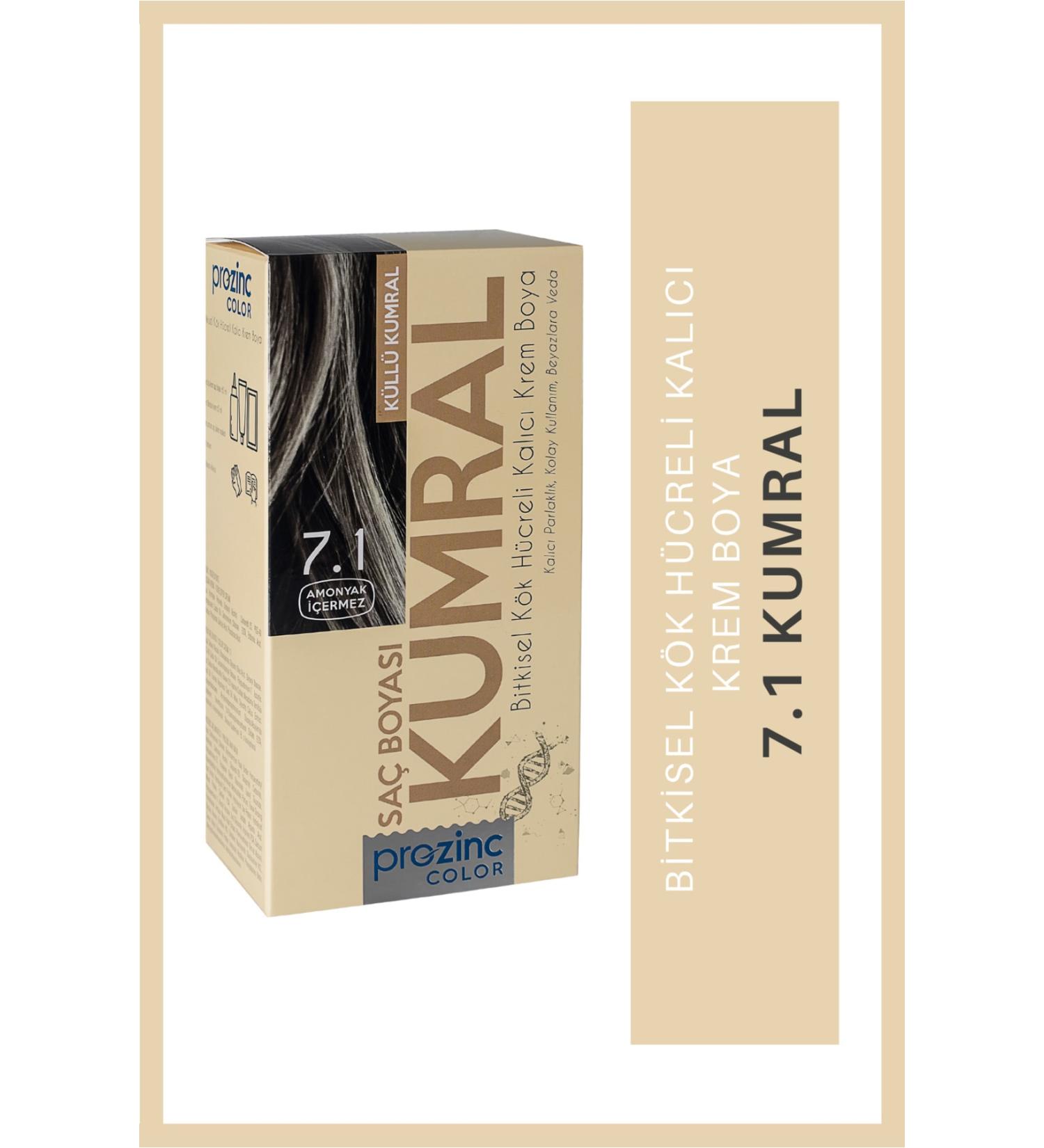 Prozinc Color 7.1 Blonde - Ammonia-Free Herbal Permanent Hair Dye - Buy Online on GoSupps.com