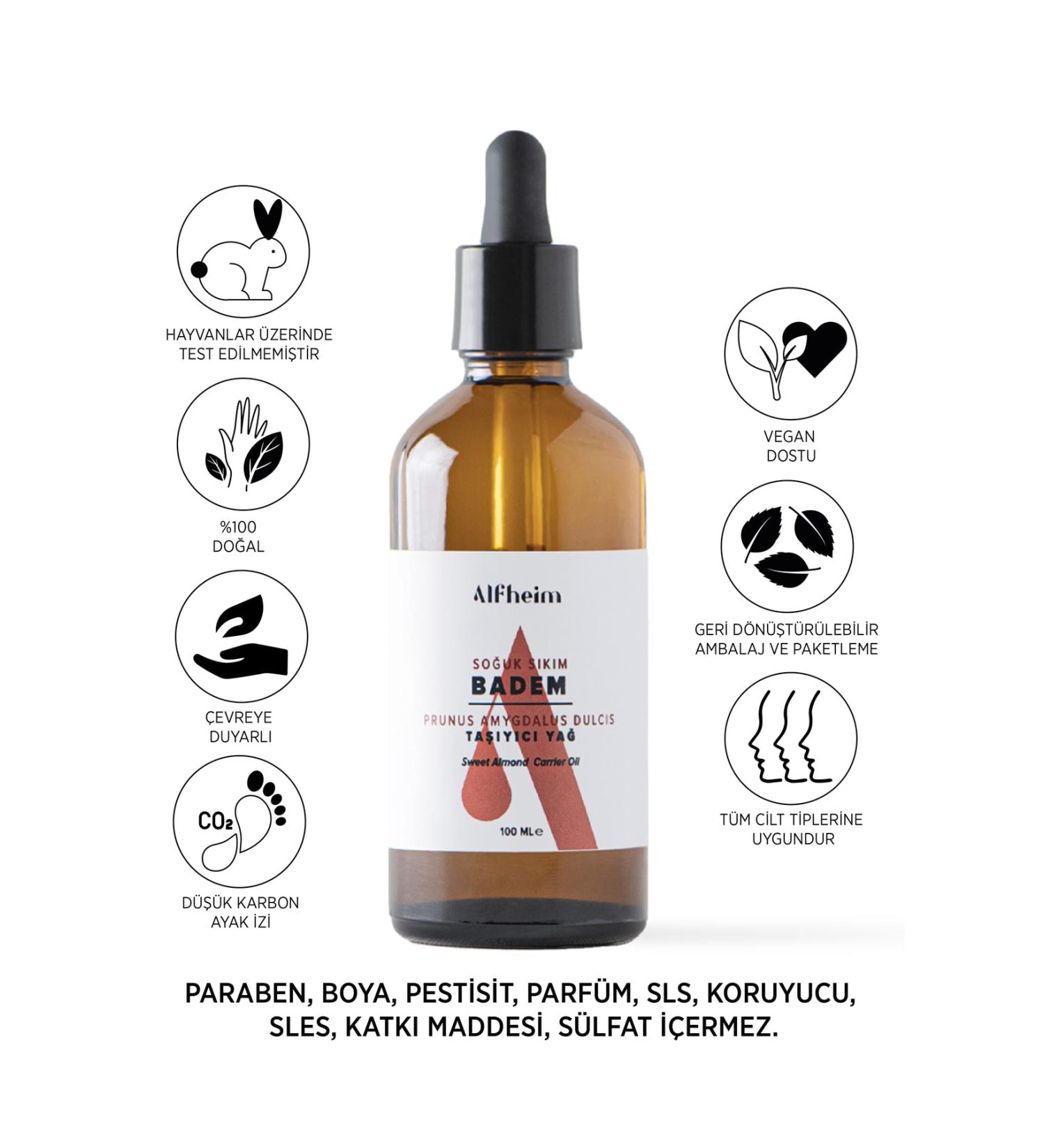 Alfheim Sweet Almond Carrier Fixed Oil/ Sweet Almond Oil/ Aromatherapy/ Carrier Oil - Buy Online on GoSupps.com