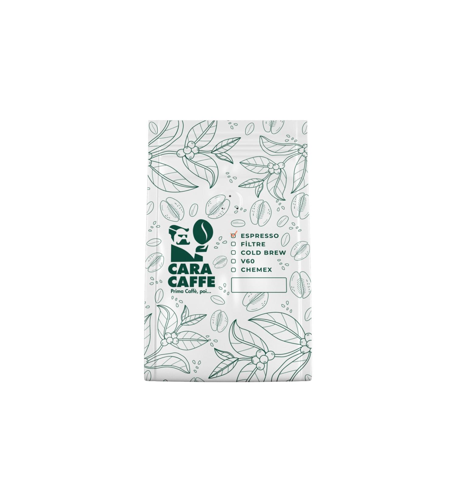 cara caffe - Italy Blend Espresso - Beans - 250 G