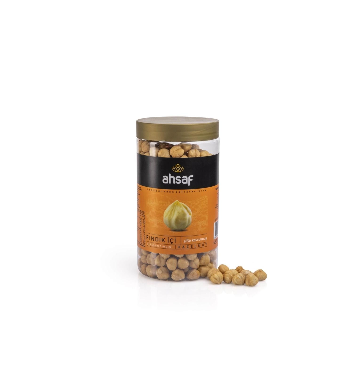 Wooden Hazelnut Roasted Pet Jar 500 Gr