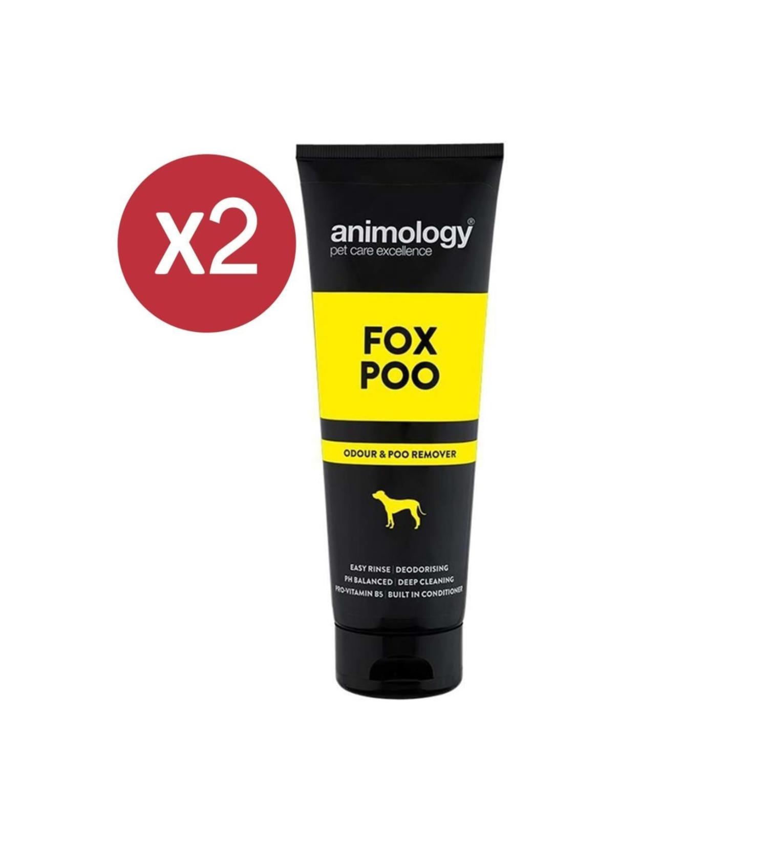Animology Fox Poo Bad Odor Dog Shampoo 2x250ml
