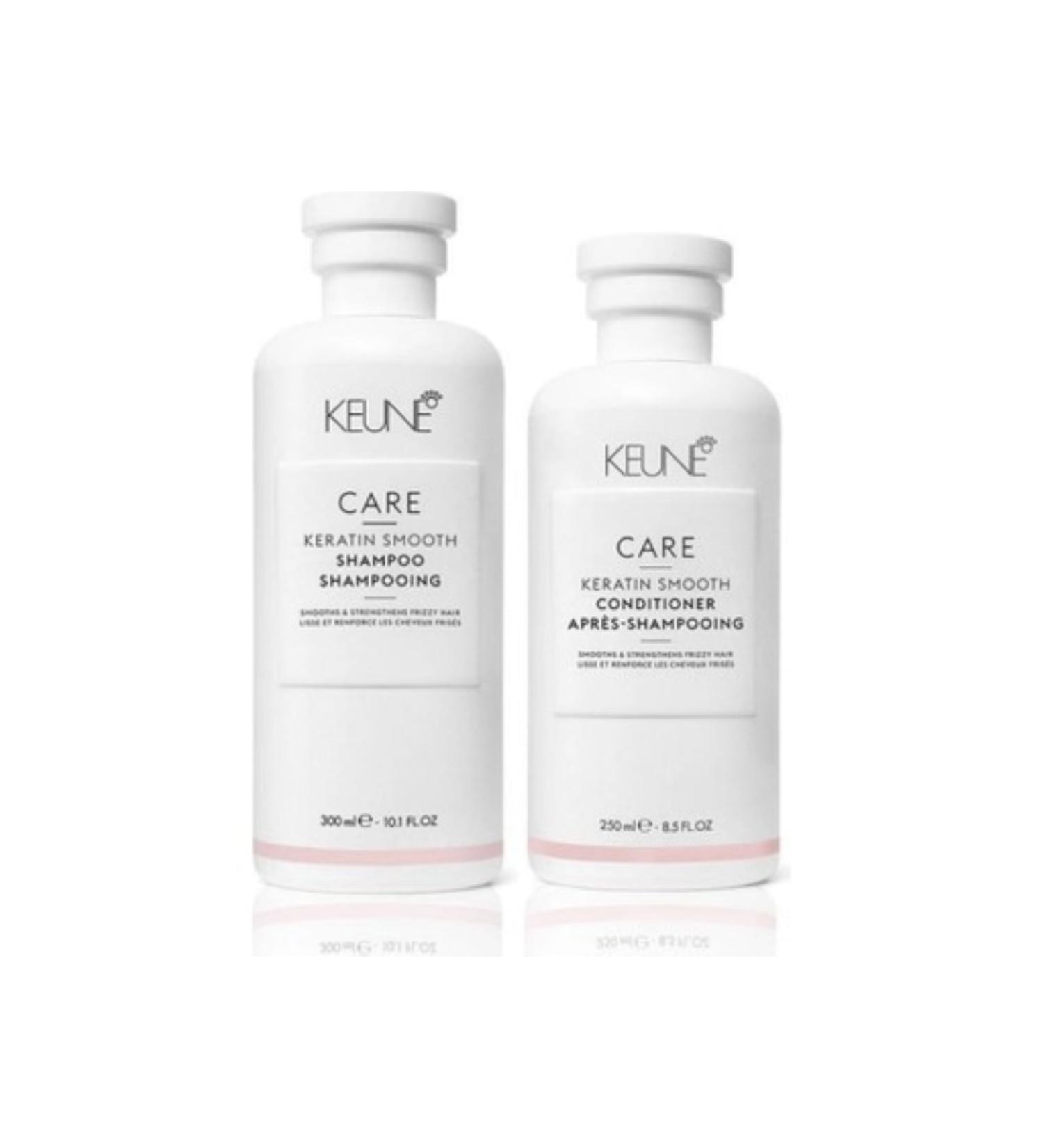 Keune Keratin Smooth Shampoo 300 Ml & Keratin Smooth Conditioner 250 Ml (Set of 2)