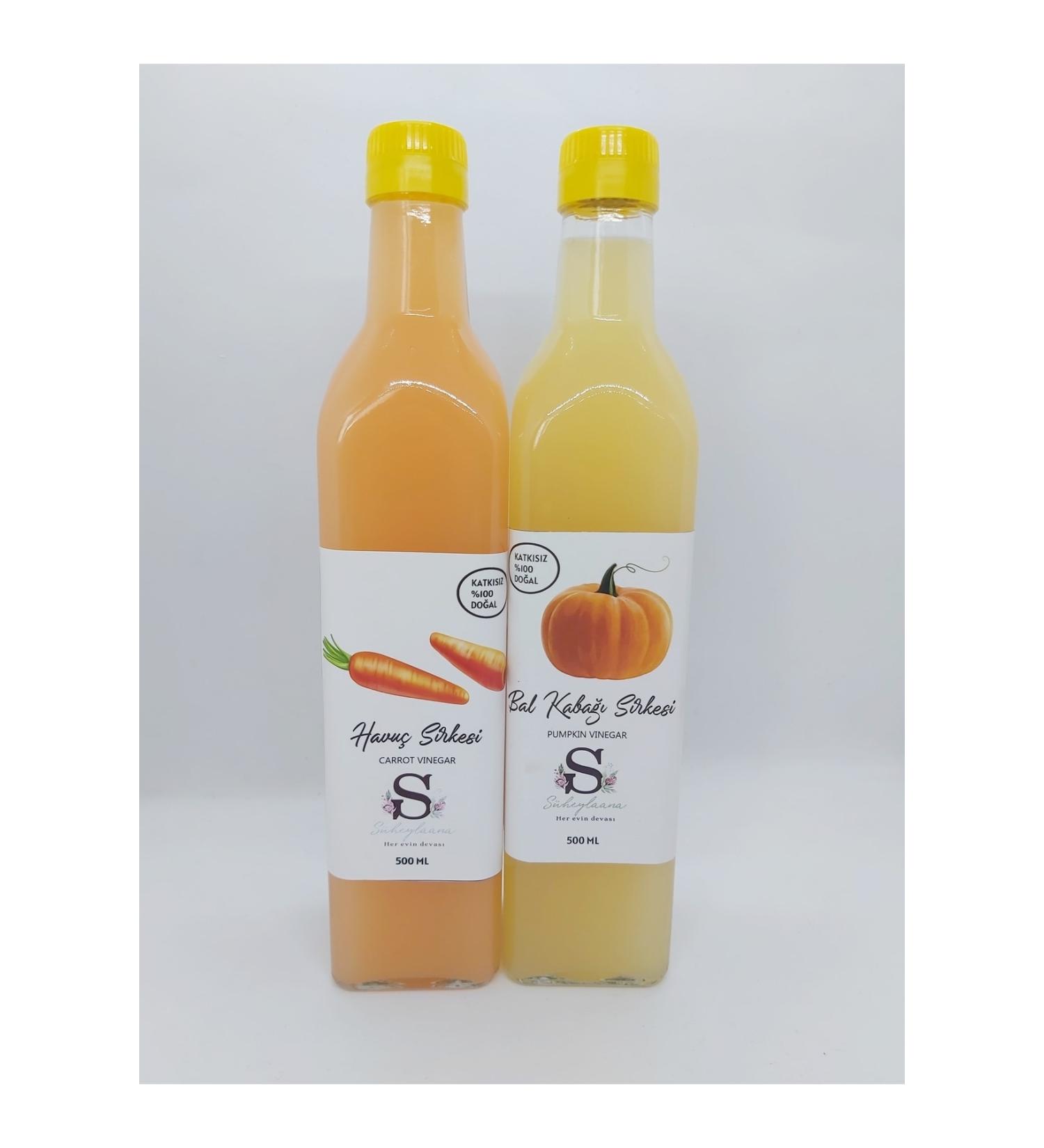 Suheylaana Carrot Vinegar 500 Ml - Pumpkin Vinegar 500 Ml