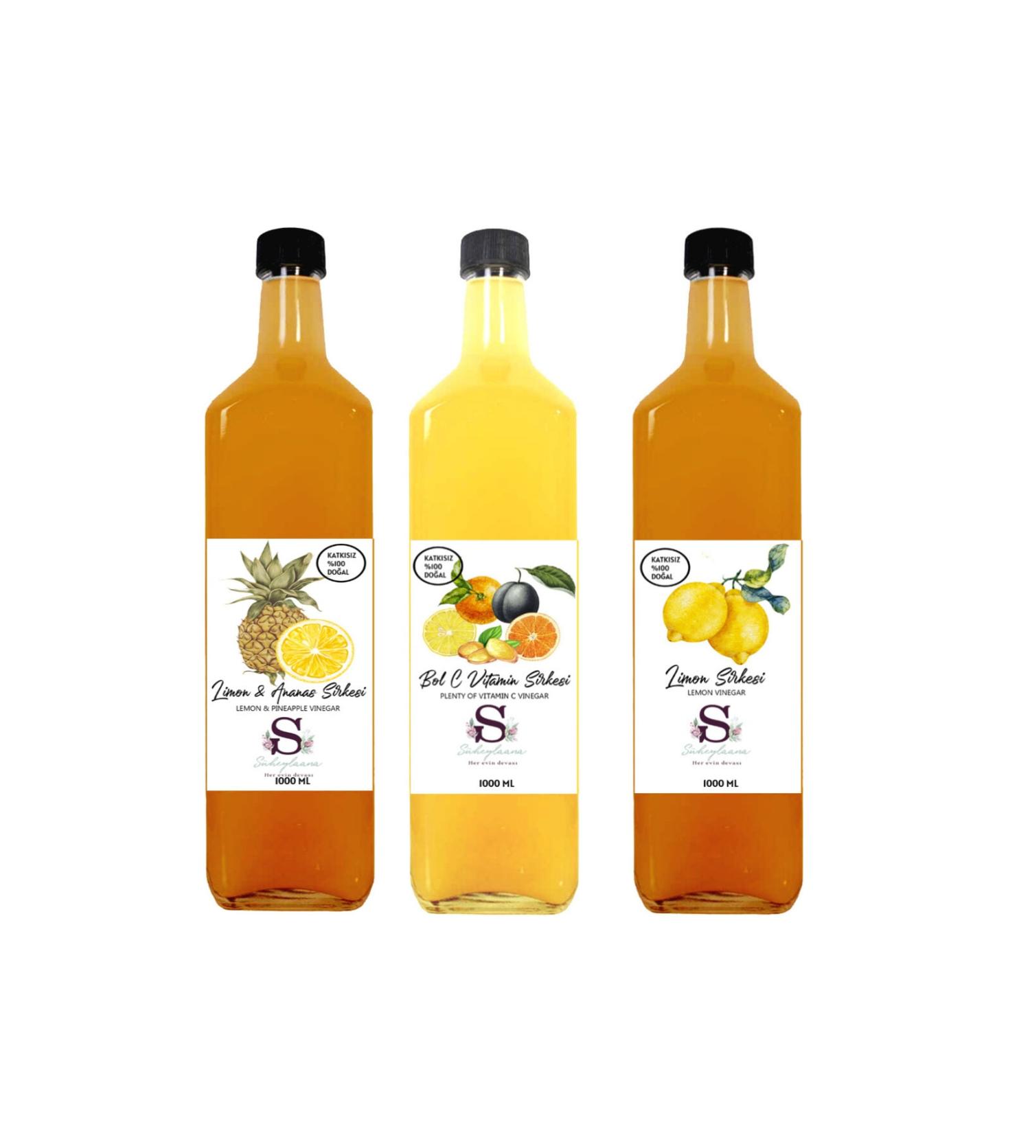 S heylaana Natural Lemon & Pineapple Vitamin C and Lemon Vinegar 1000 Ml
