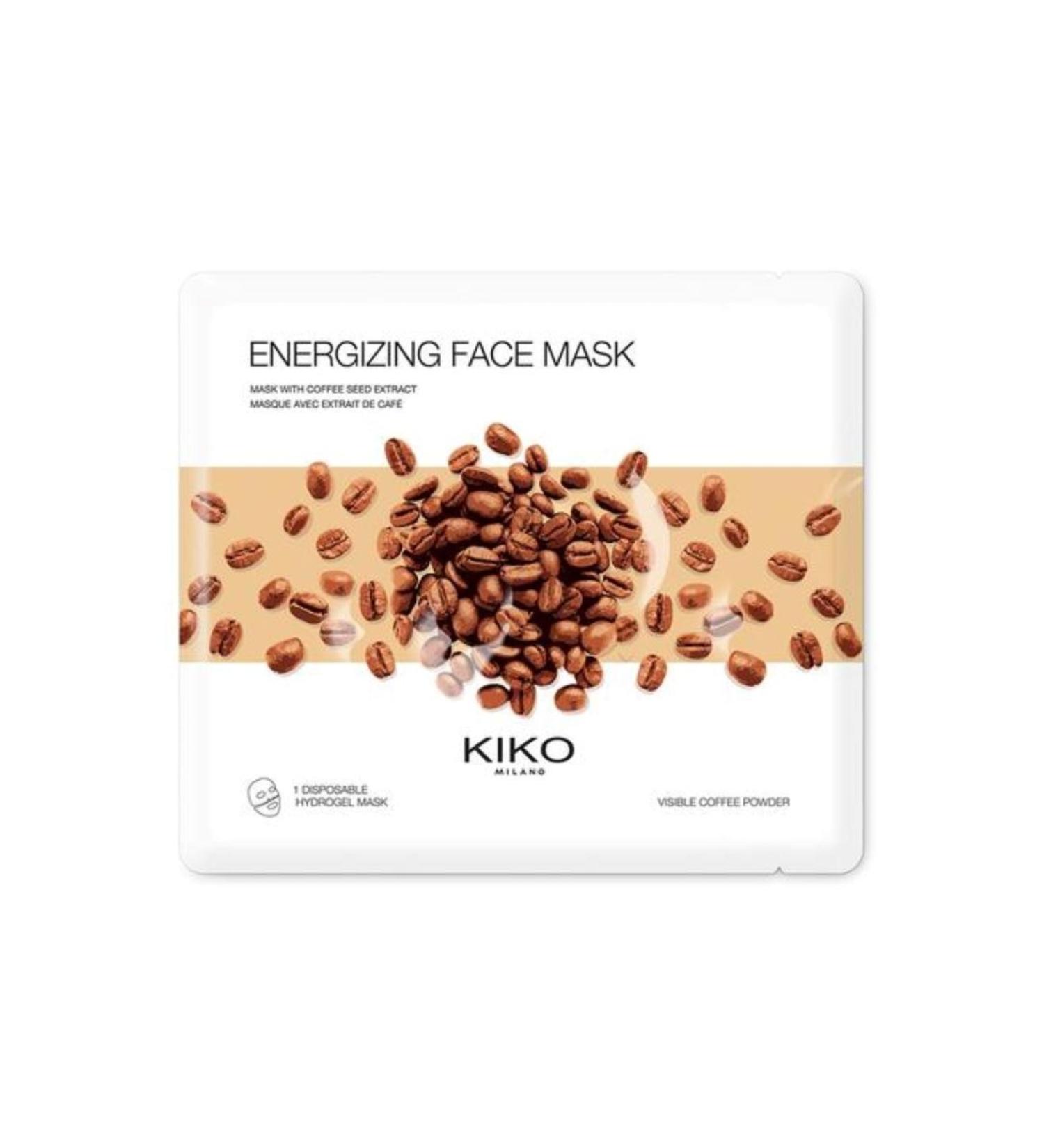 Kiko Milano Energizing Face Mask Moisturizing Hydrogel Face Mask with Coffee Extract