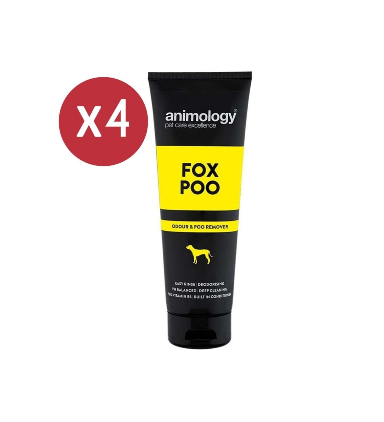 Animology Fox Poo Bad Odor Dog Shampoo 4x250 Ml