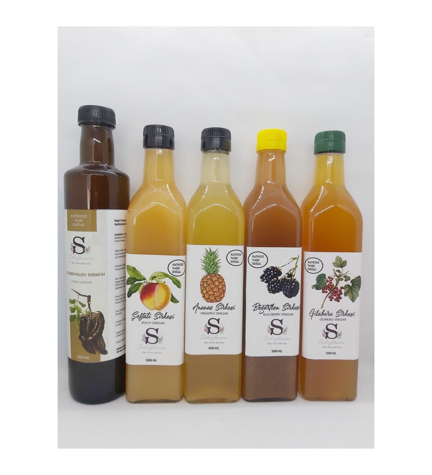 Suheylaana Pineapple - Gilaburu - Blackberry - Peach - Carob Vinegar 500 Ml