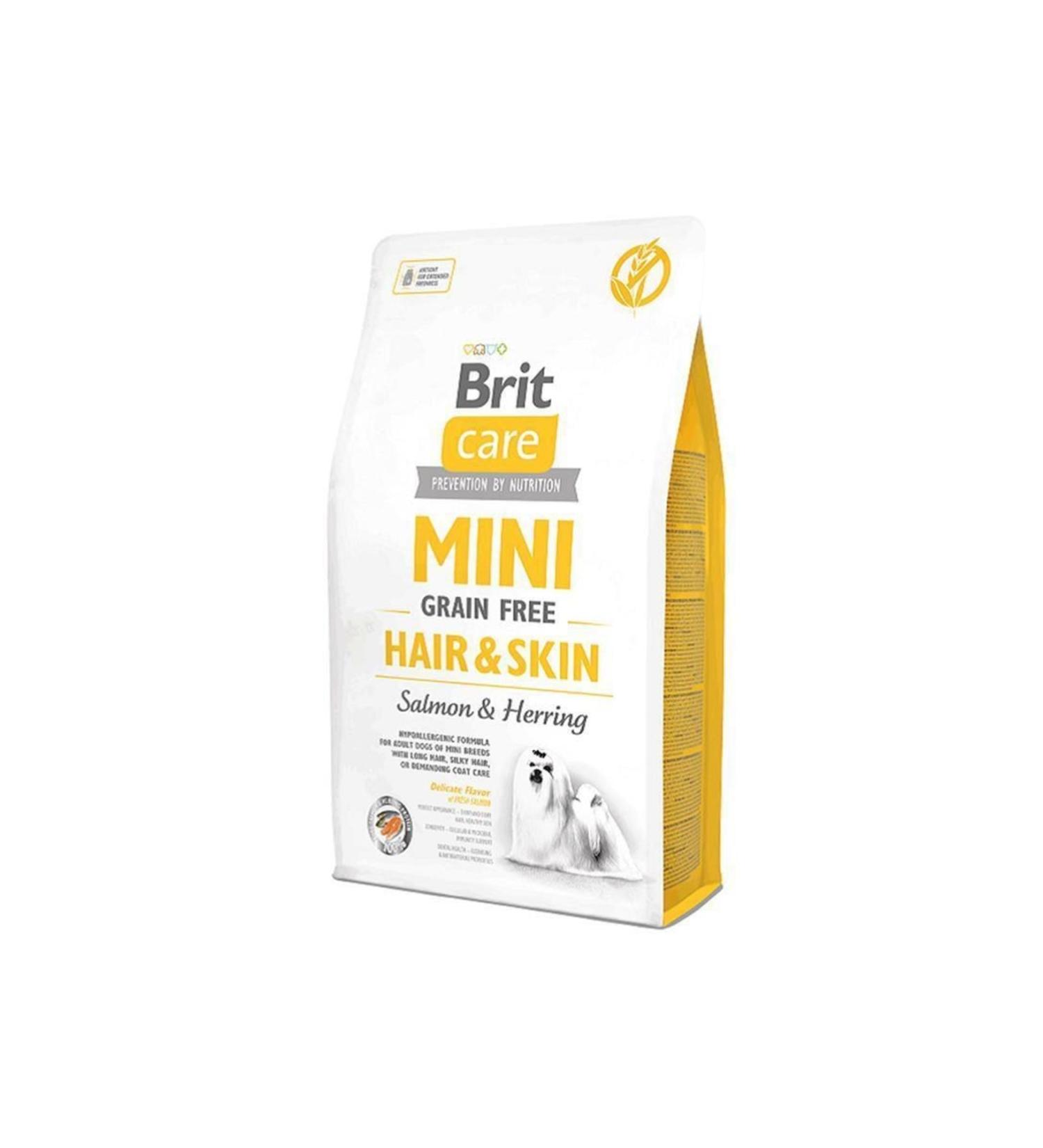 Brit Care Mini Hair Skin Salmon and Herring Grain Free Dog Food 7 kg