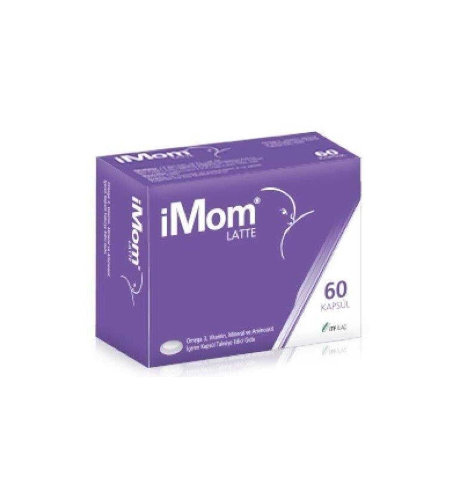 Imom Latte Omega 3 60 Capsules - Buy Online on GoSupps.com