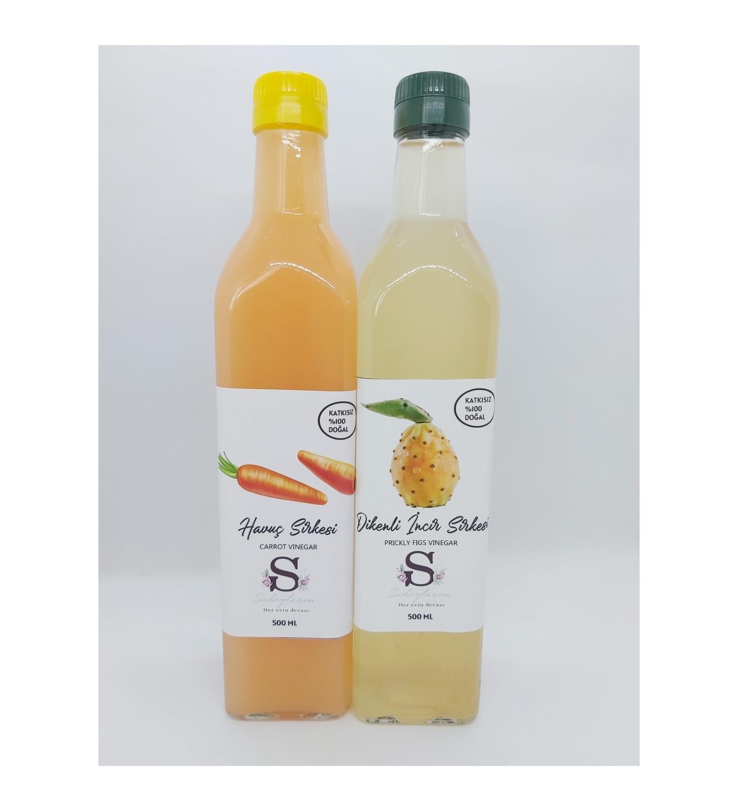 Suheylaana Carrot Vinegar 500 Ml - Prickly Fig Vinegar 500 Ml