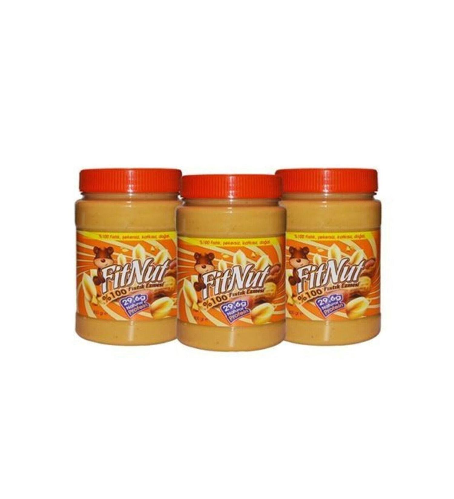 FitNut Plain Peanut Butter 800 gr X 3 Pieces