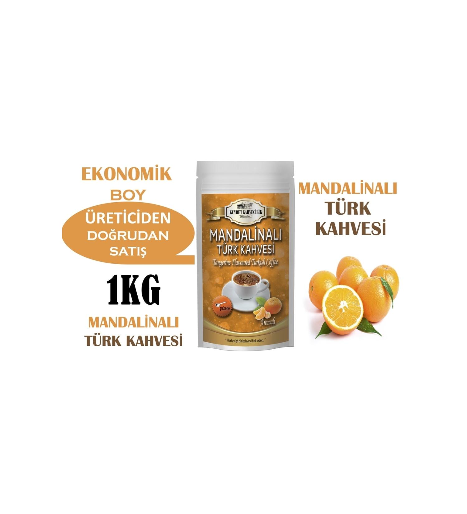 KUYBET 1 Kg Tangerine Turkish Coffee Economic Size