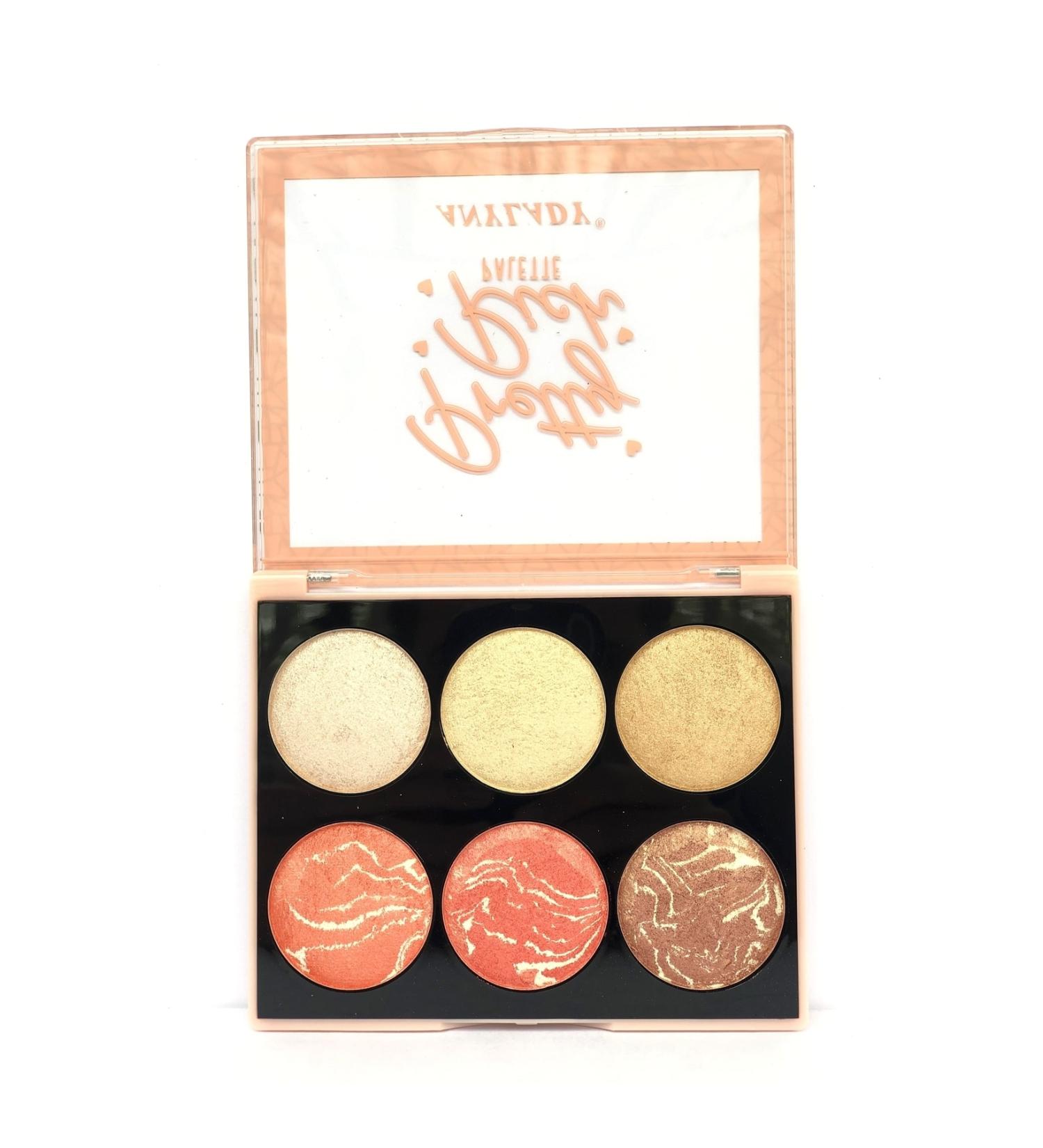 AILY COSMETICS Rose Rich Baked 6-Piece Illuminator & Blusher - Highlighters & Blusher