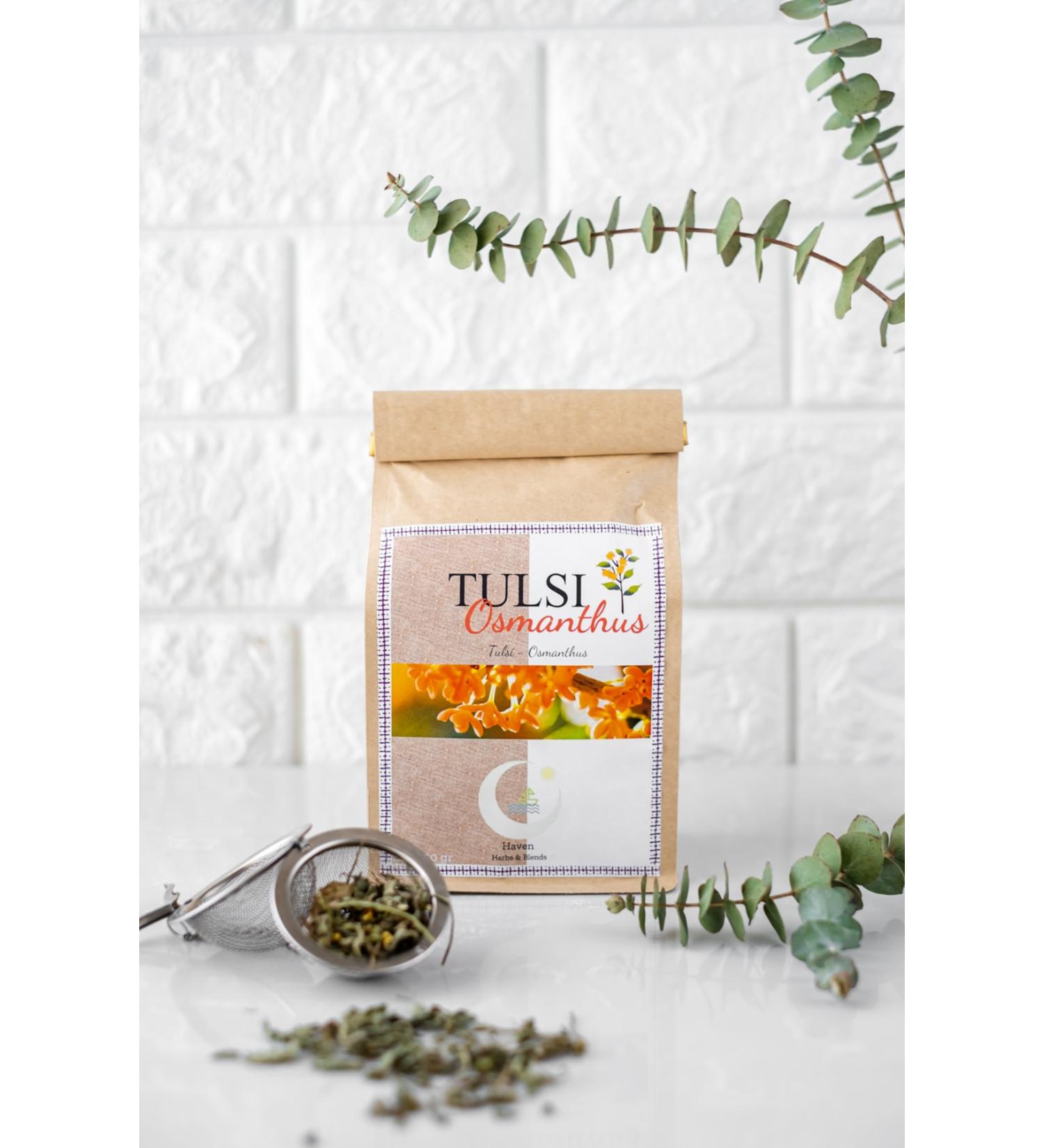 Haven Herbs Tulsi - Osmanthus 50 Gr | Tulsi - Osmanthus Herbal Tea | & Blends - Buy Online on GoSupps.com