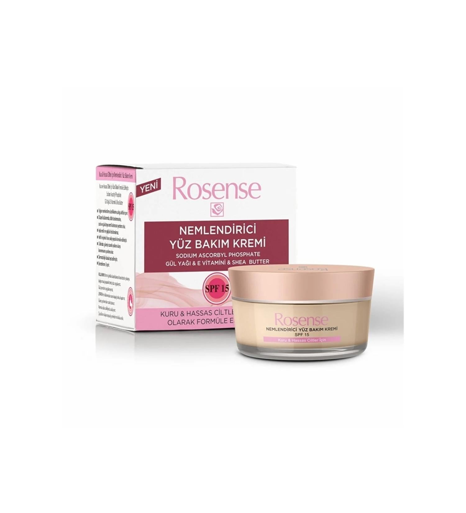 Rosense Moisturizing Face Care Cream For Sensitive And Dry Skin 50 Ml.