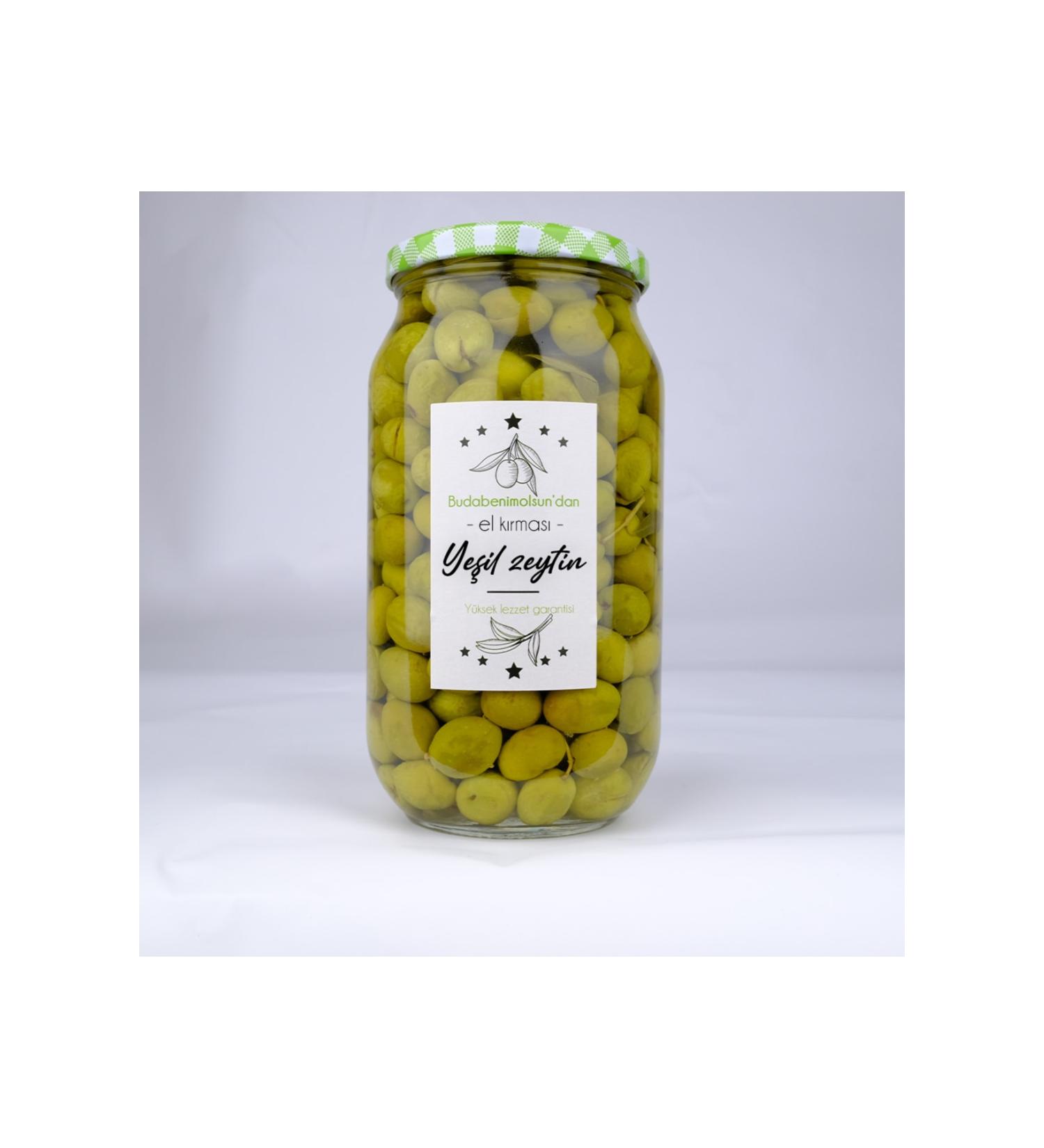 budabenimolsun Green Olives Hand Crushed Gaziantep Style Lemon 1000cc Medium Size - Buy Online on GoSupps.com