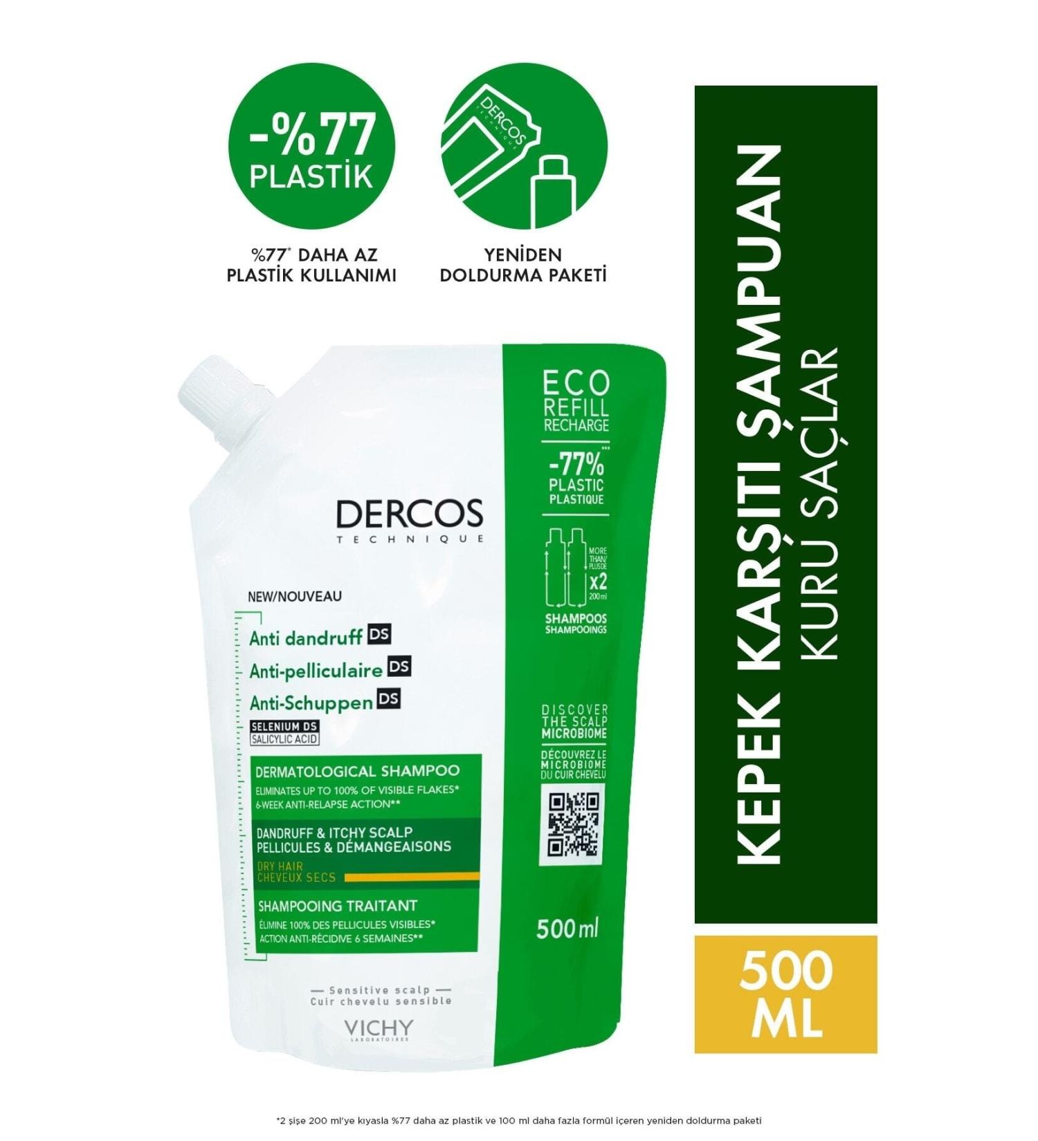 Vichy Dercos 100% Anti-Dandruff Shampoo for Dry Scalps 200ml. - Buy Online on GoSupps.com