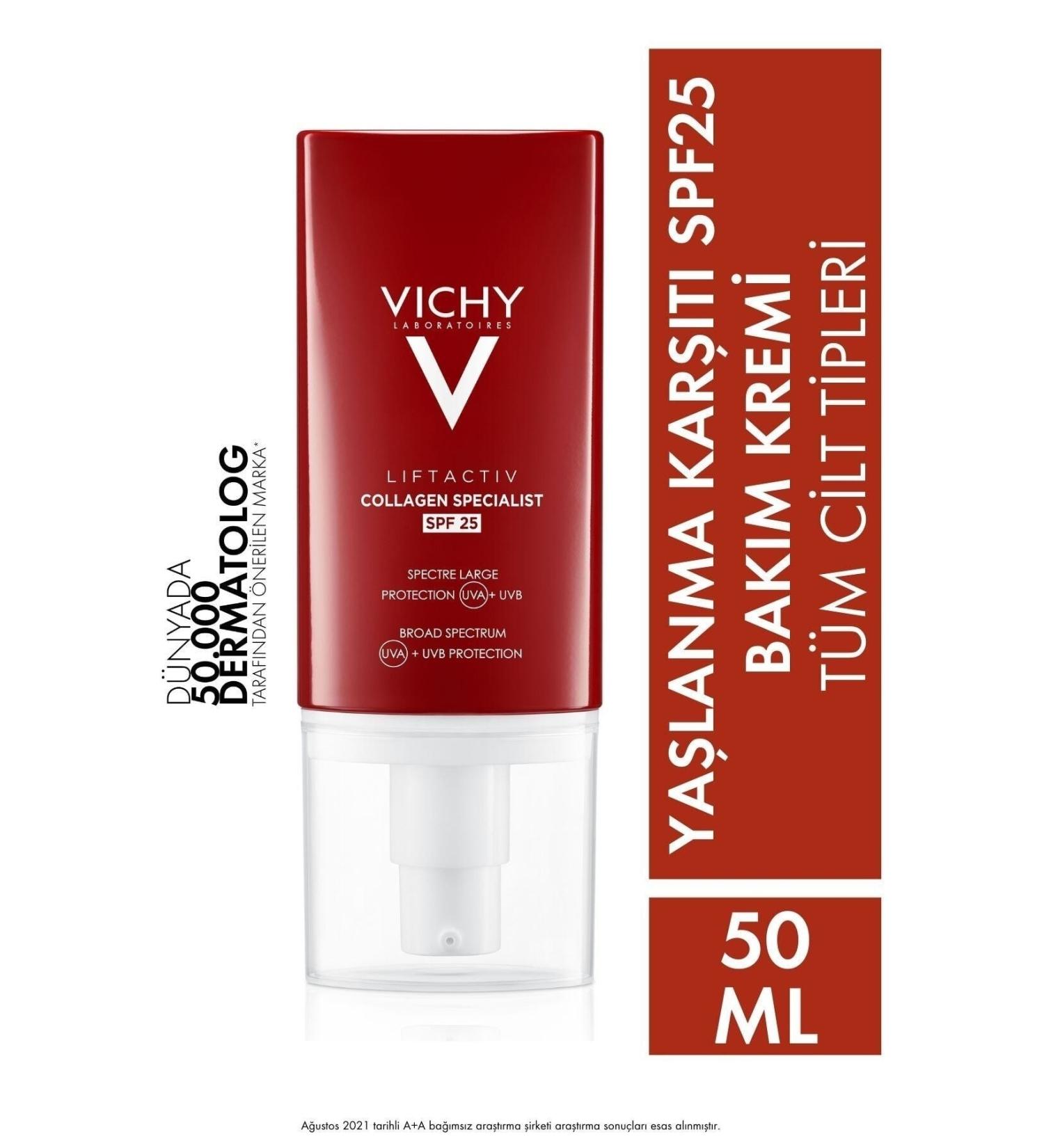 Vichy Anti-Aging Sun Protection Liftactiv Collagen Specialist Care Cream Spf25 50 Ml
