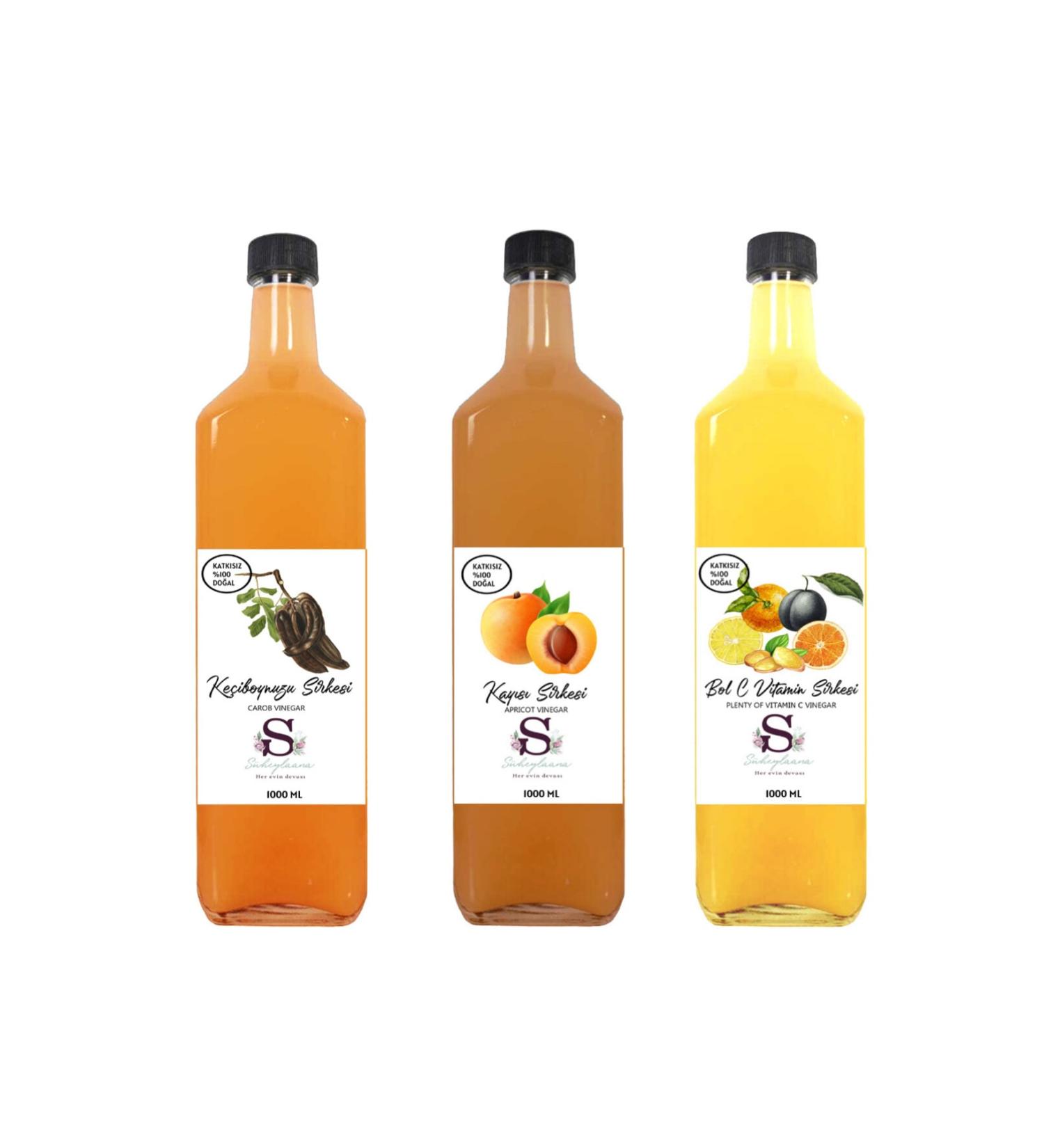 S heylaana Natural Carob Apricot and Rich Vitamin C Vinegar 1000 ml